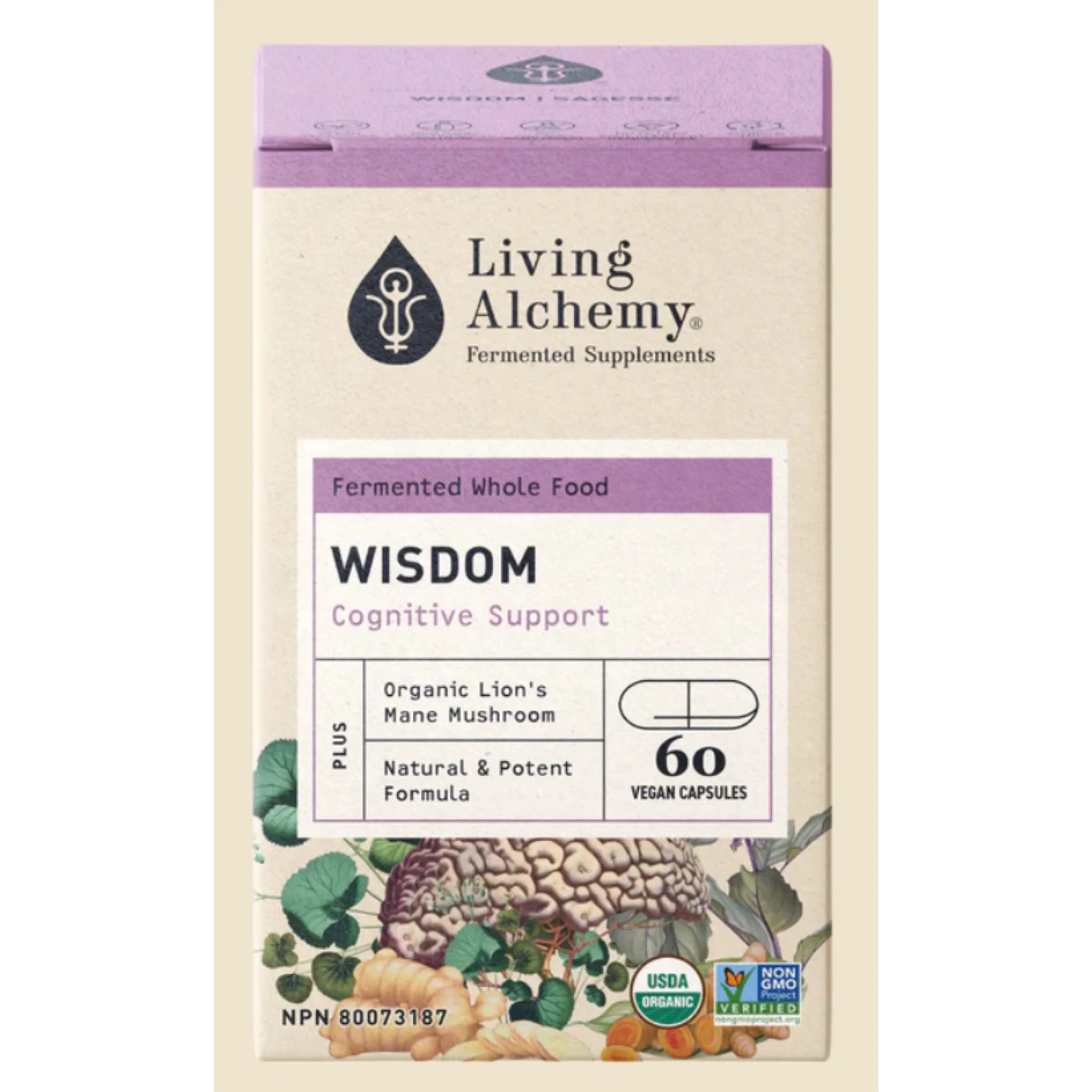 Living Alchemy Wisdom - Cognitive Support 60 Veg Capsules - Nature's Source Inc
