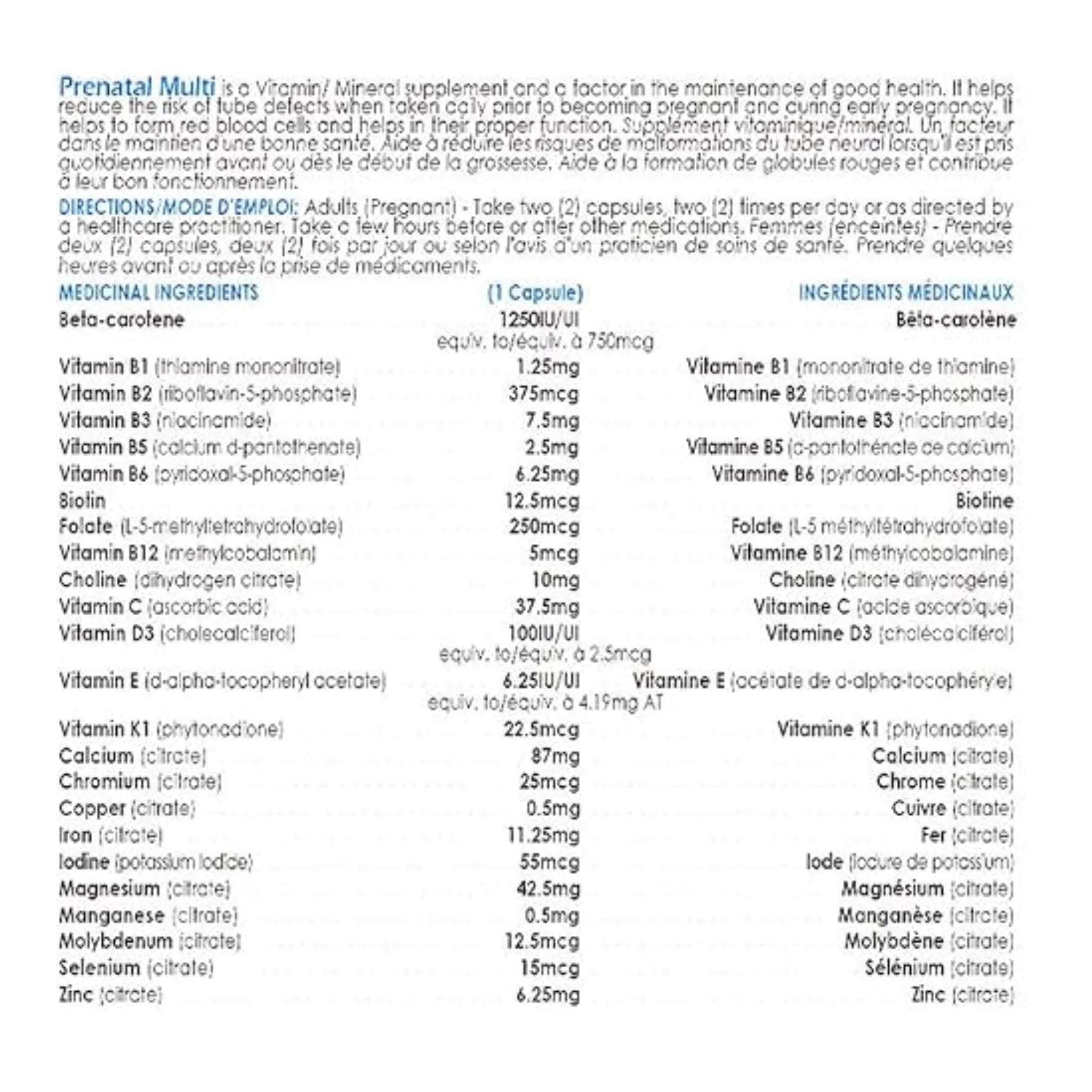 CanPrev Prenatal Multi Women 120 vcaps