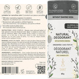 Tanit Natural Solid Deodorant Charcoal Unscented 60g