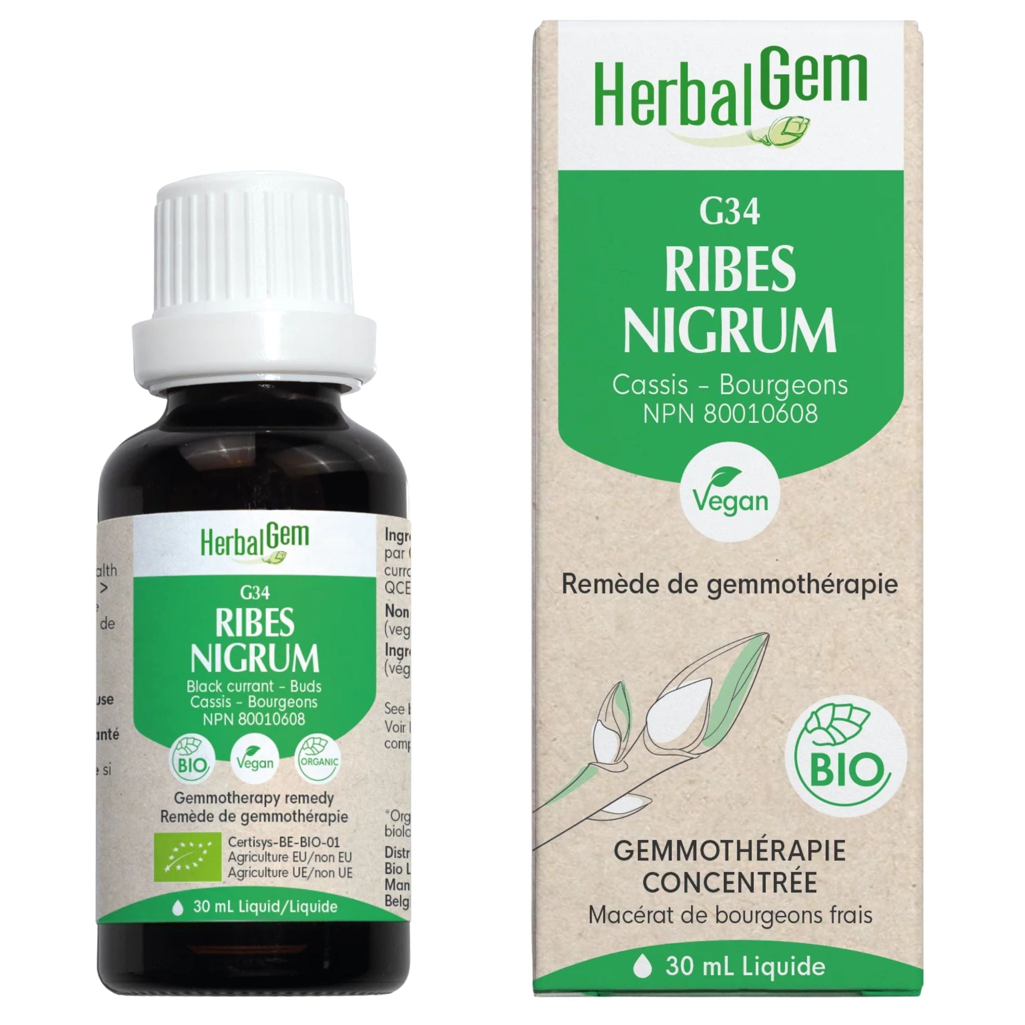 HerbalGem G34 Ribes nigrum 30ml - Nature's Source Inc