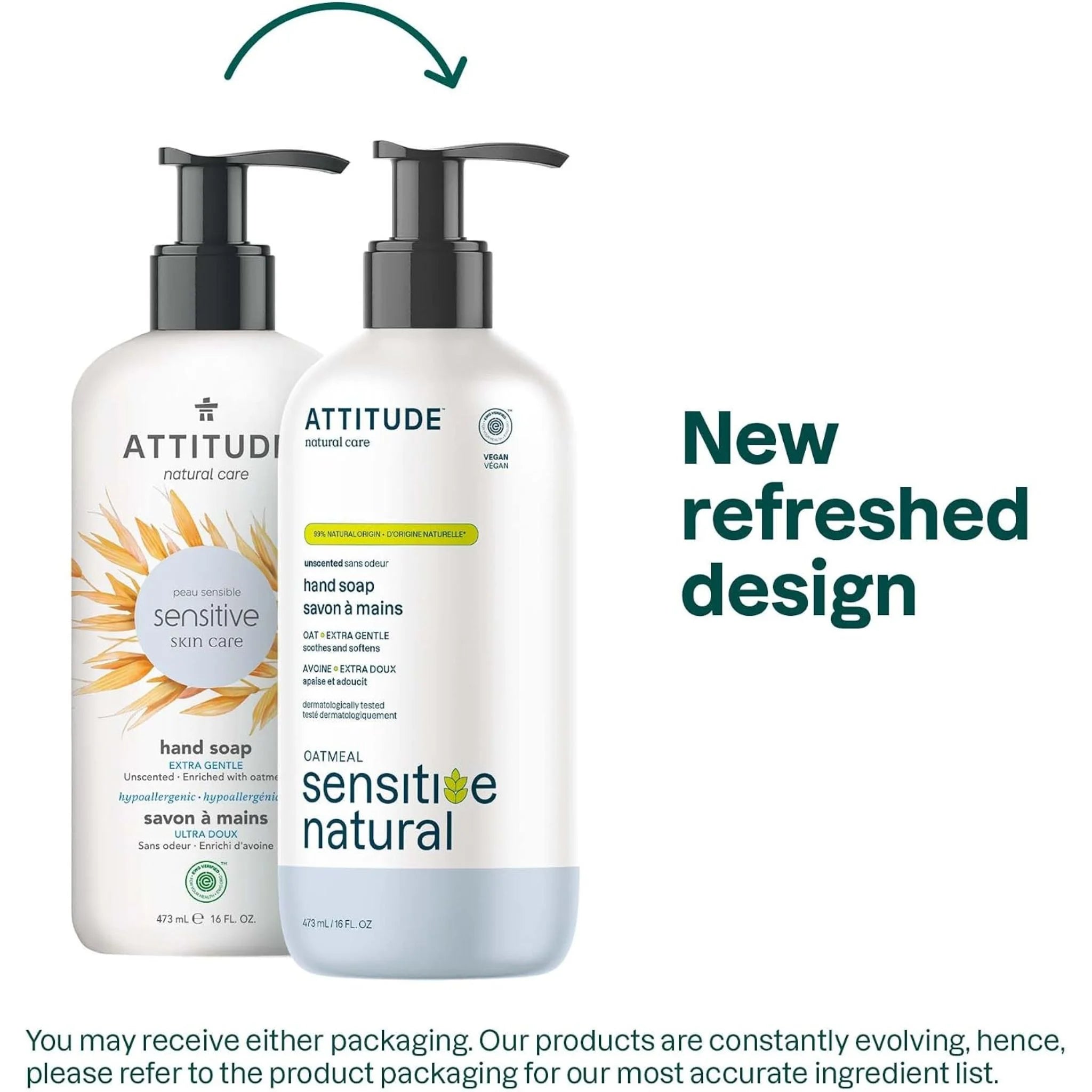 Attitude Hand Soap Fragrance Free 473ml