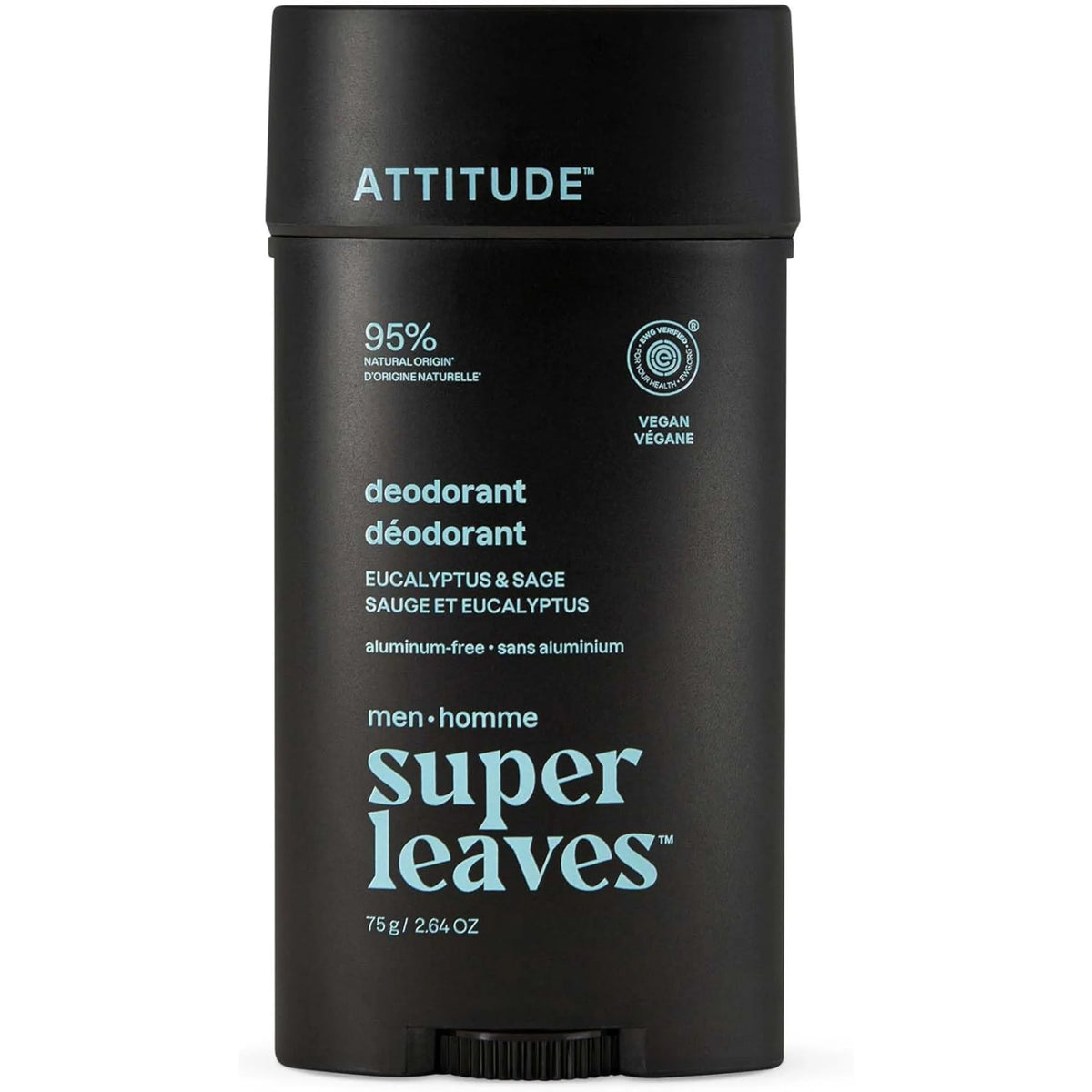Attitude Men's Deodorant Eucalyptus & Sage 75g
