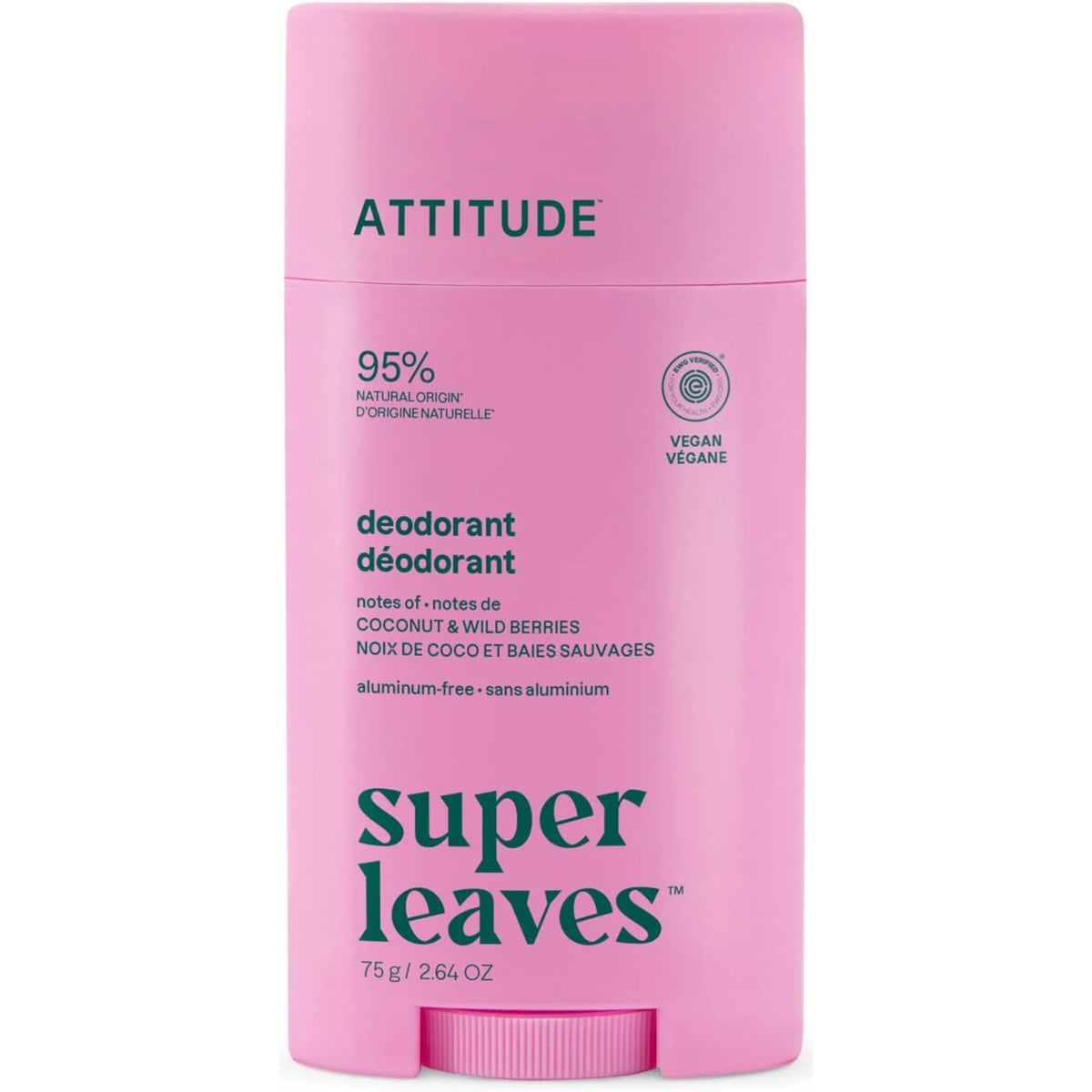 Attitude Deodorant Coconut & Berries 75g