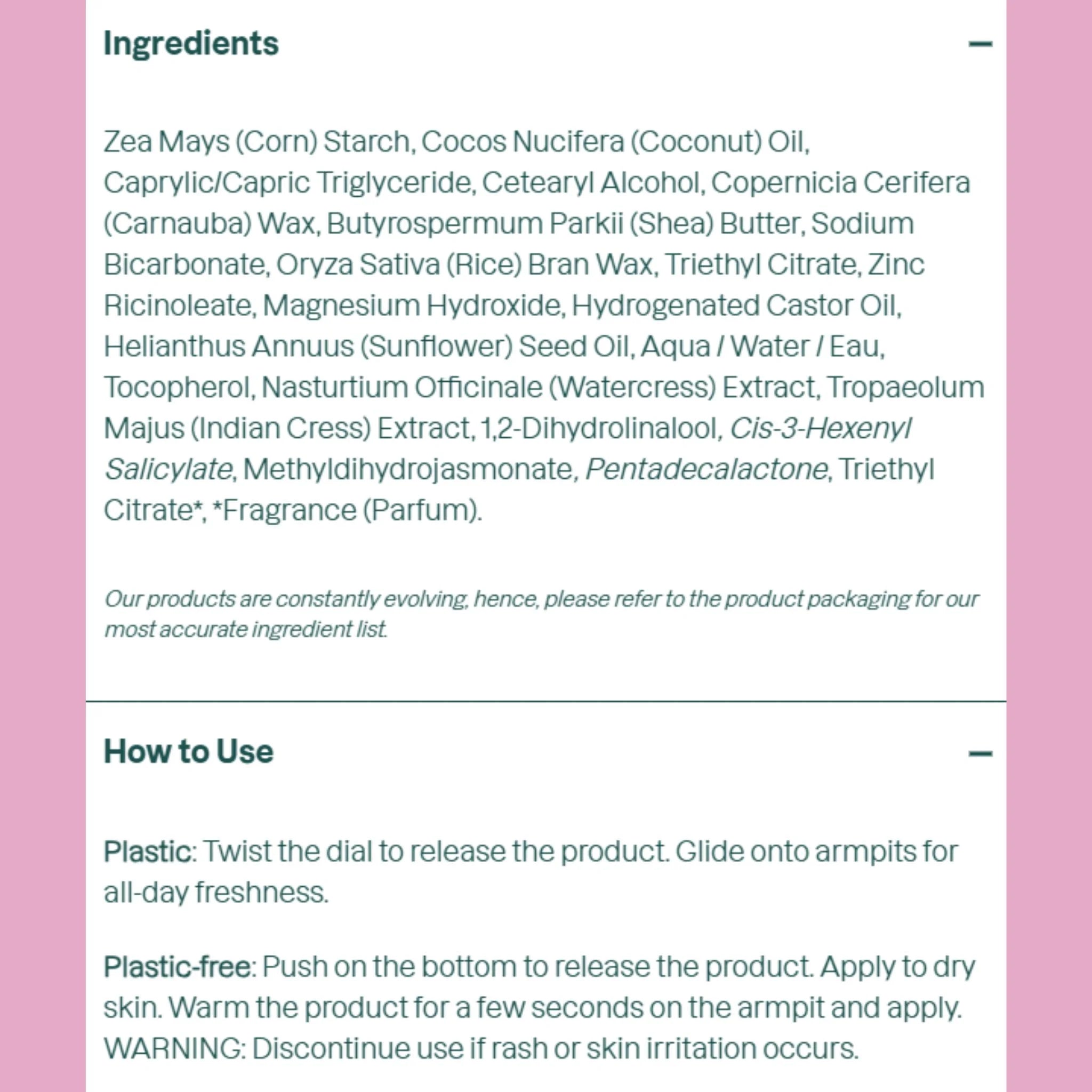 Attitude Deodorant Coconut & Berries 75g