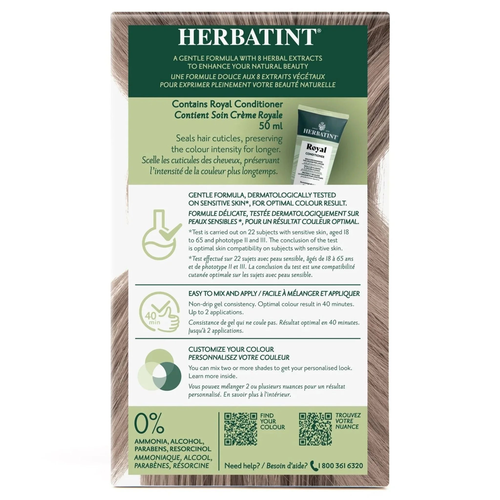 Herbatint 8C Light Ash Blonde 135ml