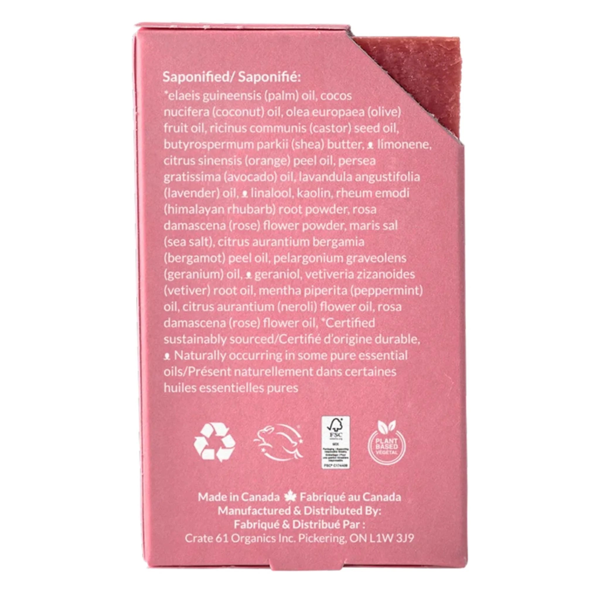 Crate 61 Lavender Rose Bar Soap 110g
