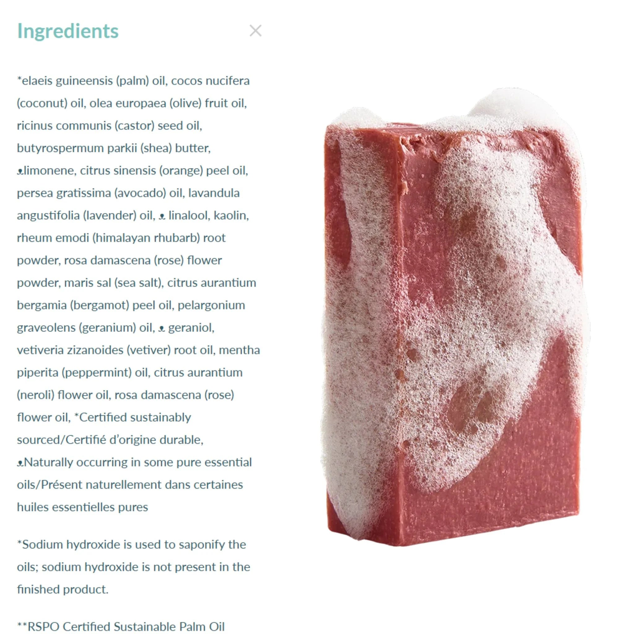 Crate 61 Lavender Rose Bar Soap 110g