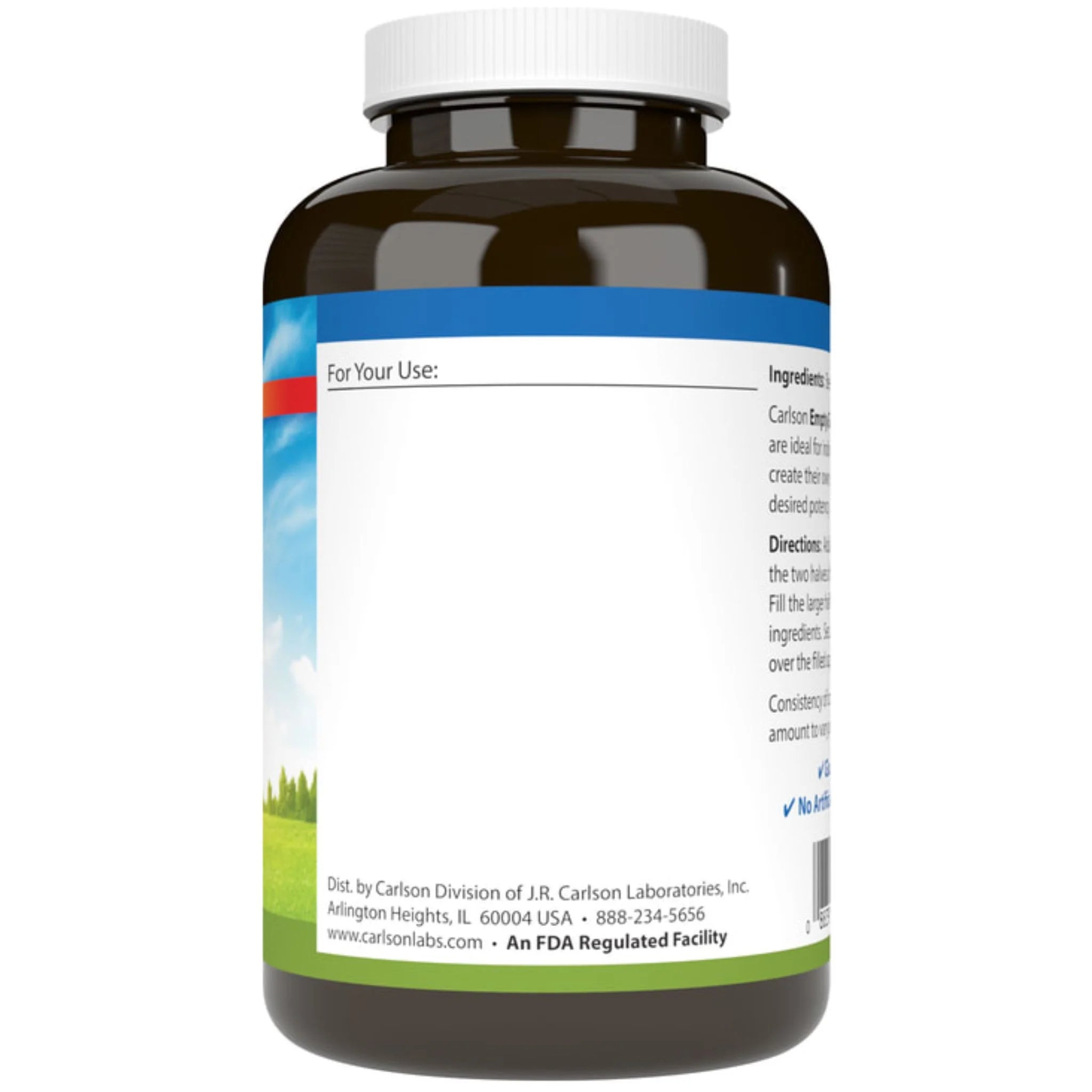 Carlson Laboratories Size 00 Empty, 150 Capsules