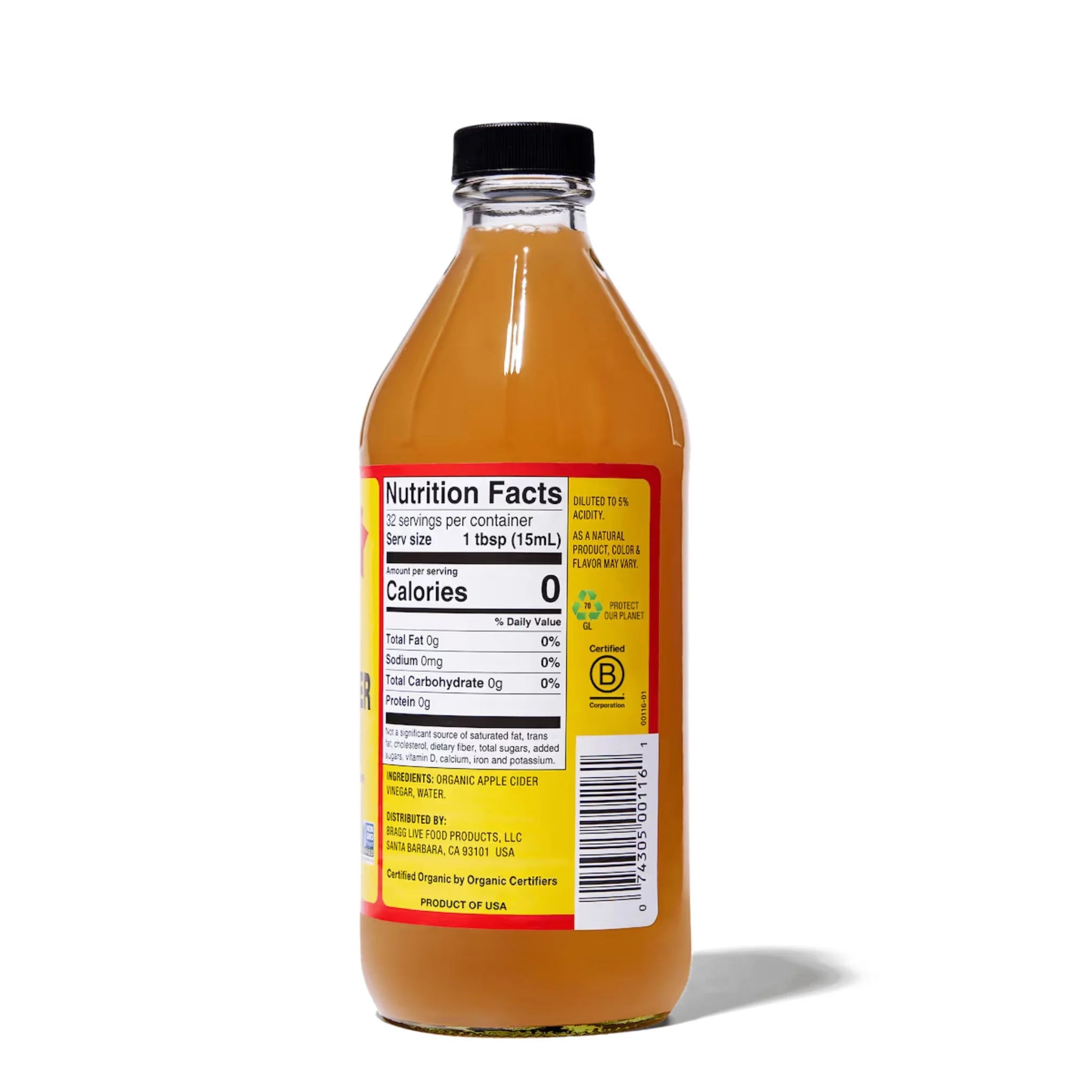 Bragg Raw Unfiltered Apple Cider Vinegar 473ml