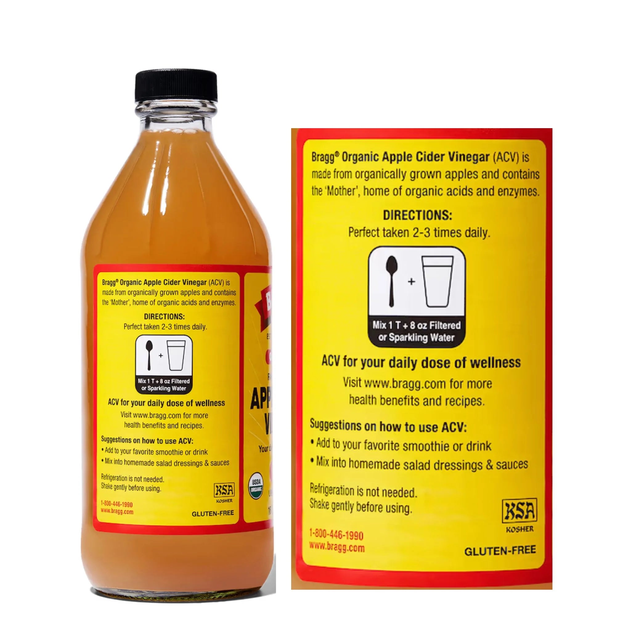 Bragg Raw Unfiltered Apple Cider Vinegar 946ml