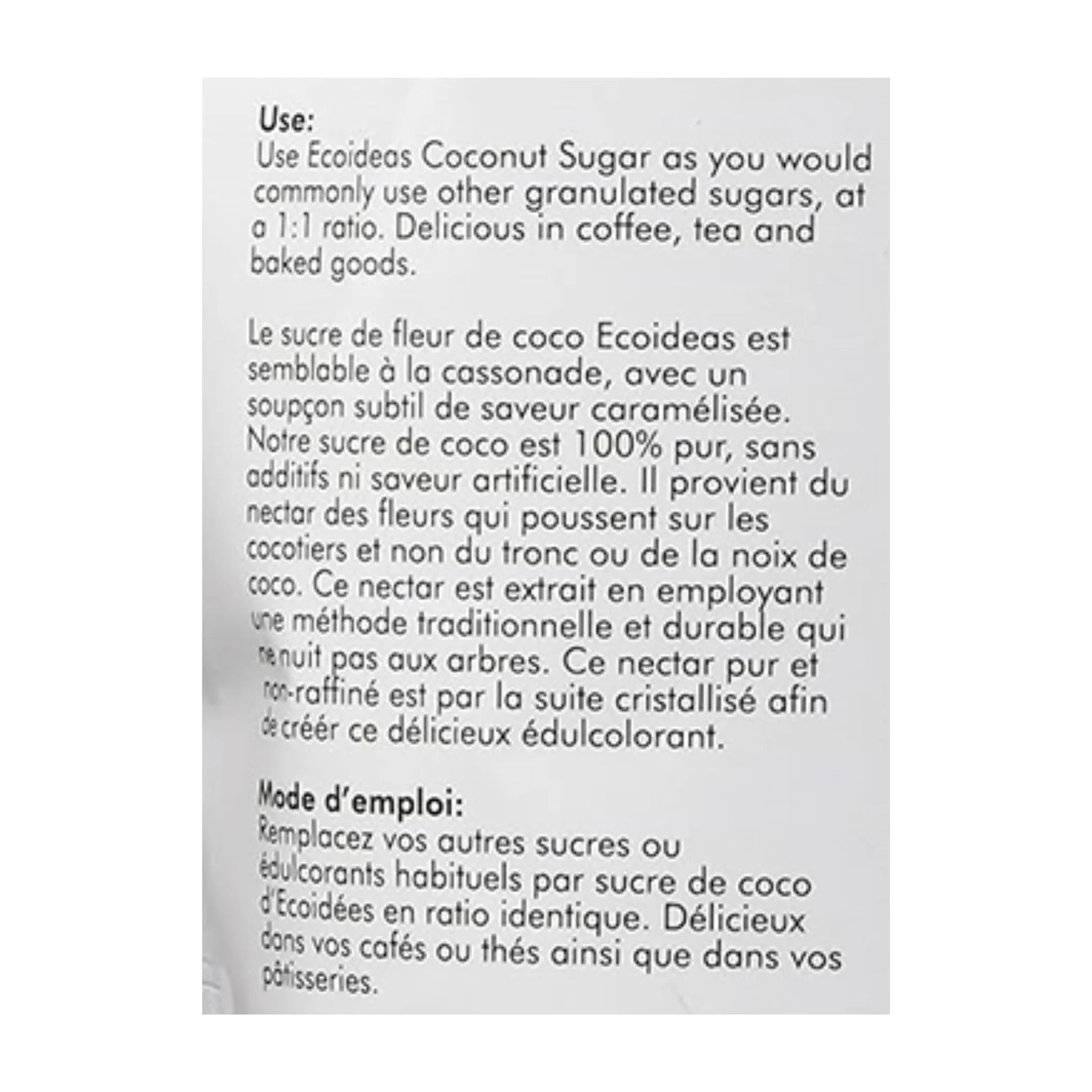 Ecoideas Coconut Sugar Dark Brown 454g