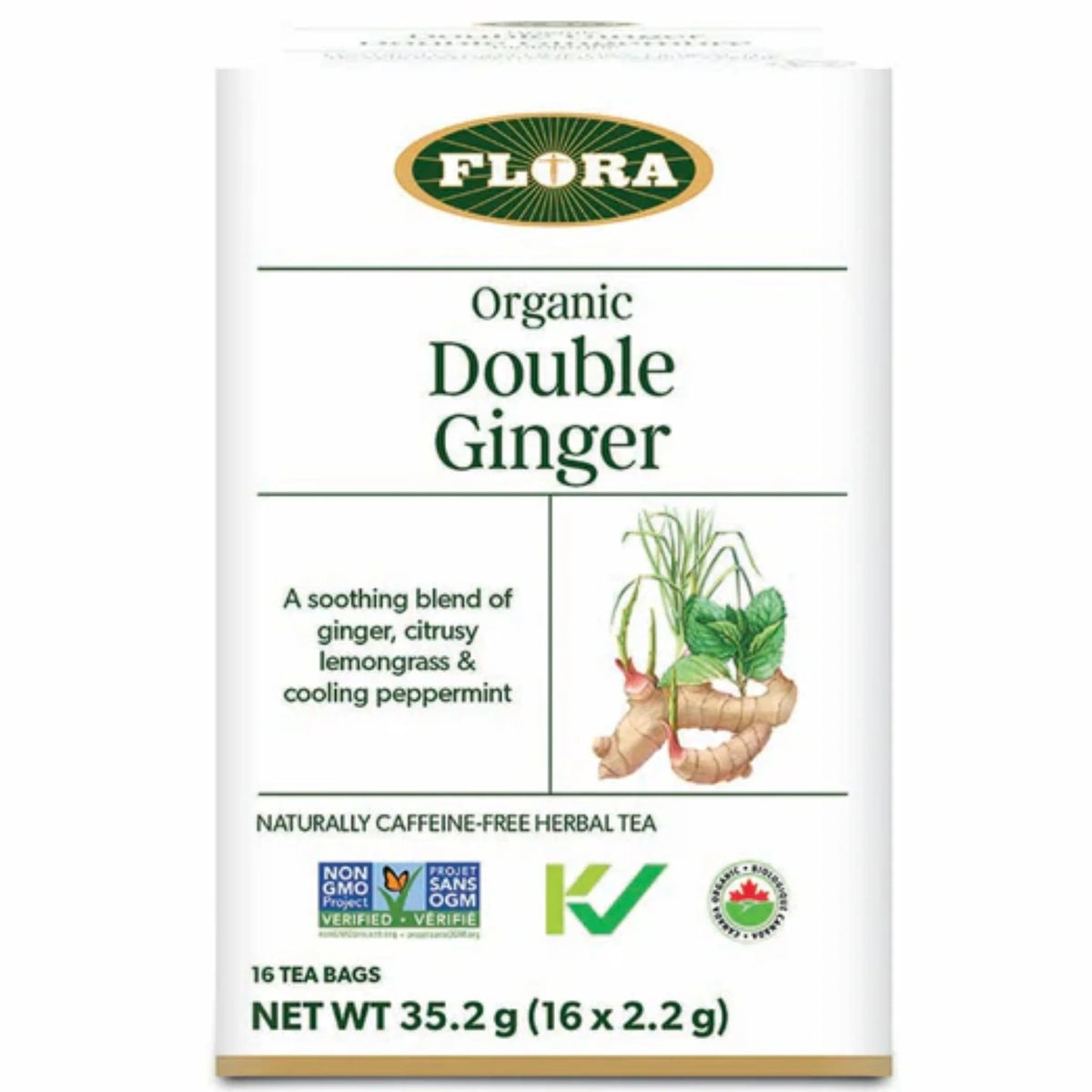 Flora Double Ginger Tea 16 Tea Bags
