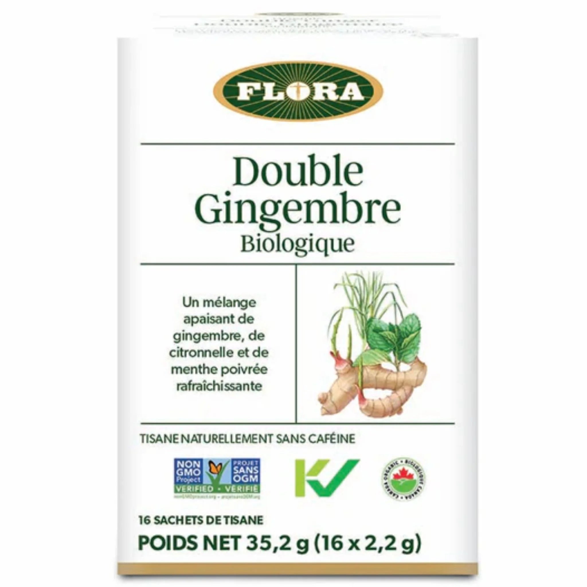 Flora Double Ginger Tea 16 Tea Bags