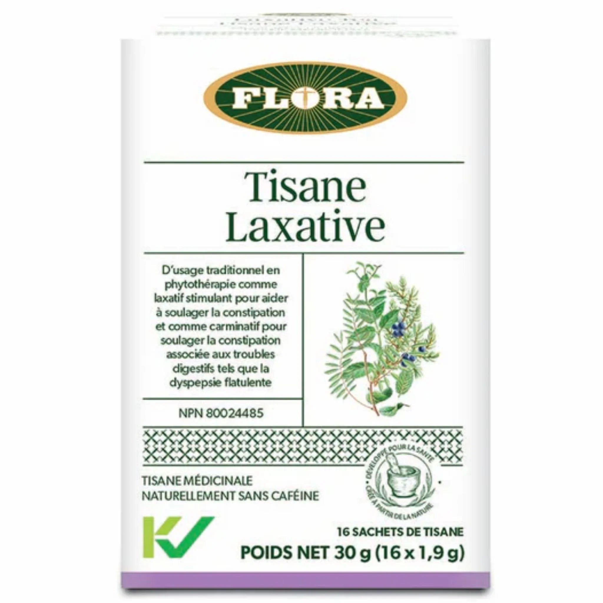 Flora Laxative Tea 16 Bags - Help Relieve Constipation Associated Digestive Disturbances Such as Flatulent Dyspepsia (Indigestion) - Nature's Source Inc