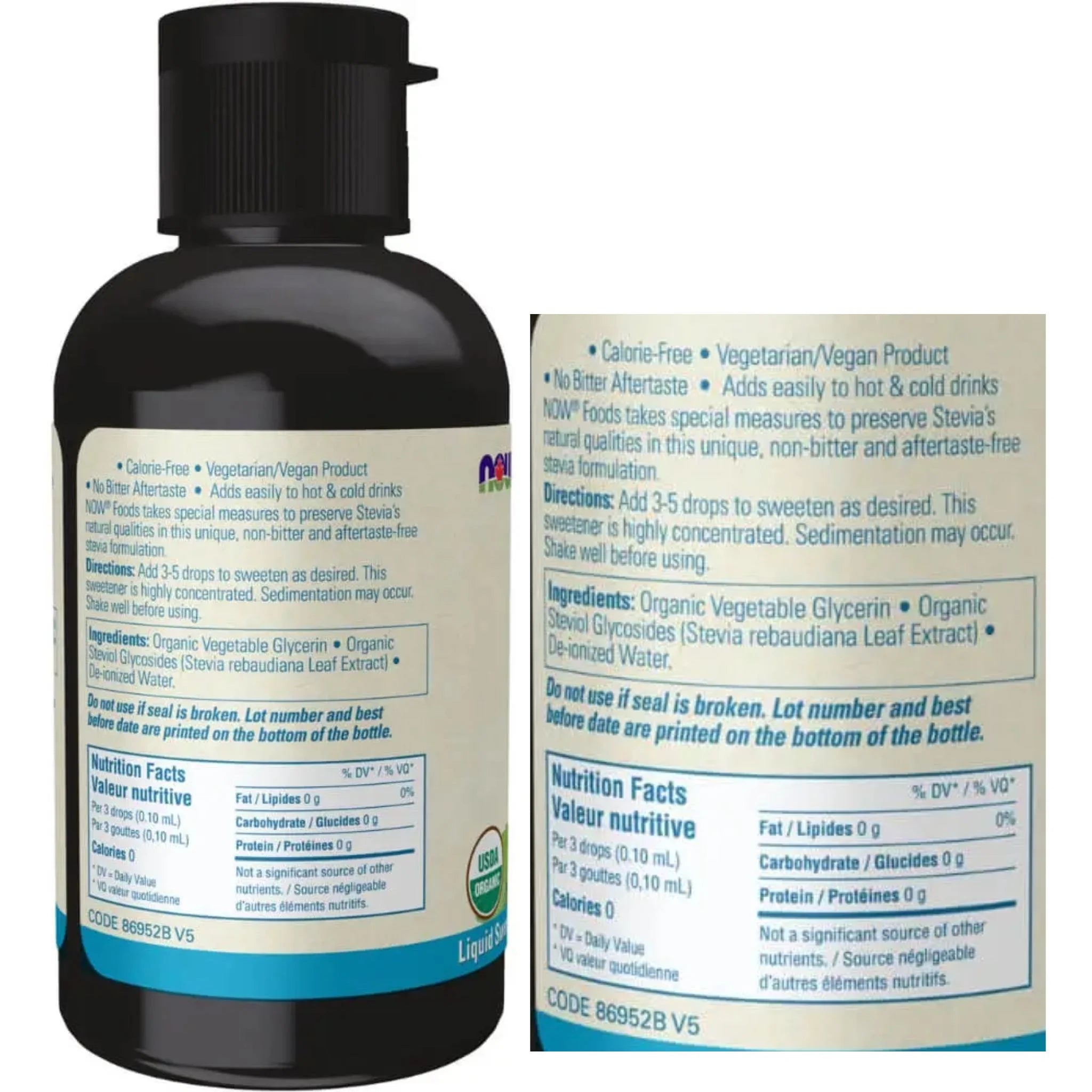 Now Better Stevia Glycerite Alcohol-Free 60ml