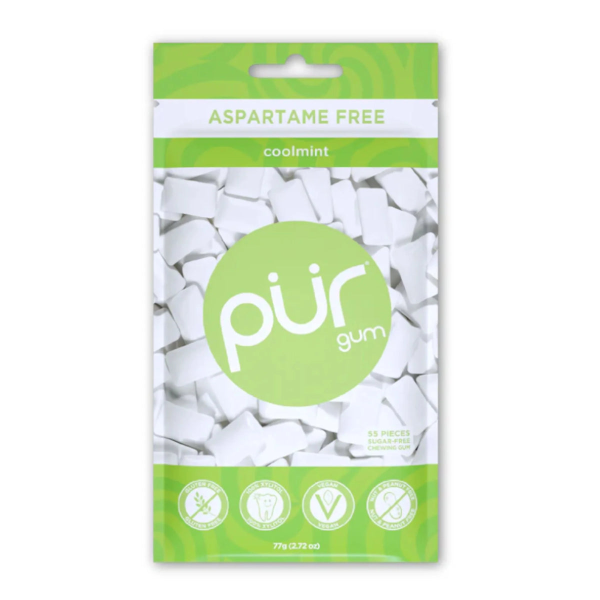 PUR Coolmint Gum Bag 55pc - Nature's Source Inc
