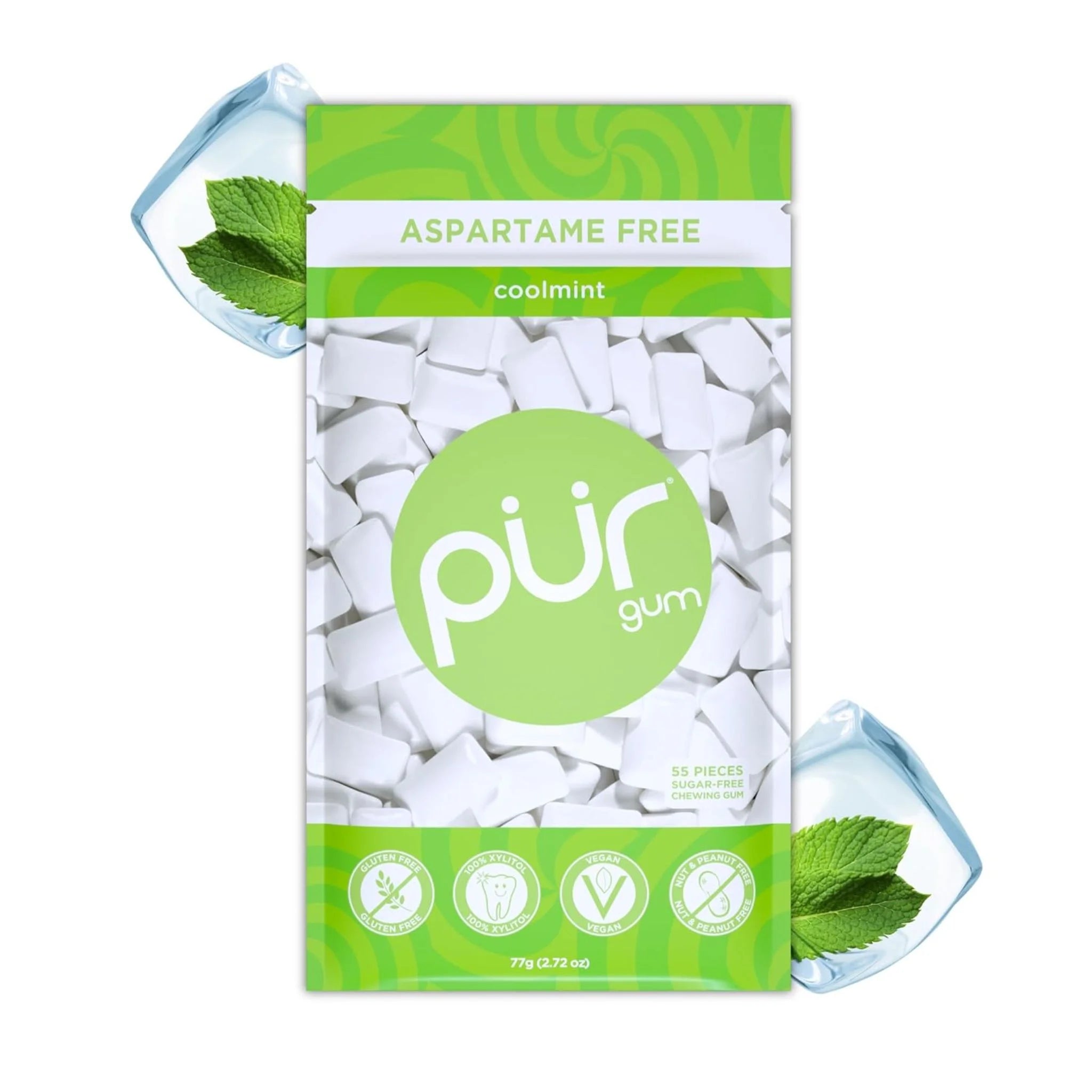 PUR Coolmint Gum Bag 55pc - Nature's Source Inc