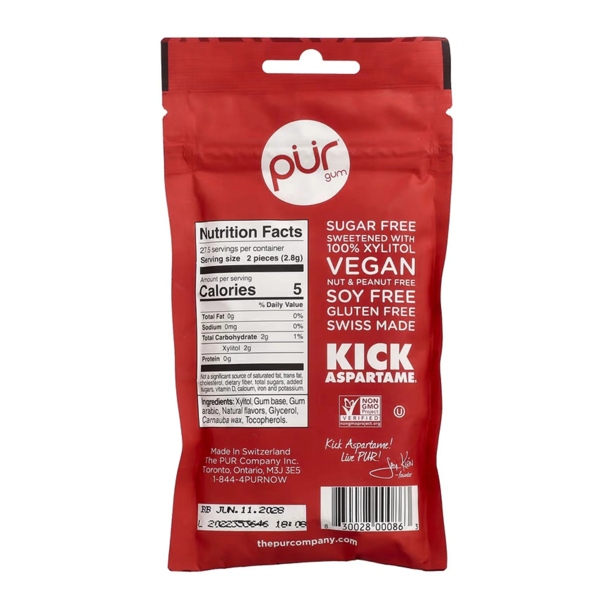 PUR Cinnamon Gum Bag 55pc - Nature's Source Inc