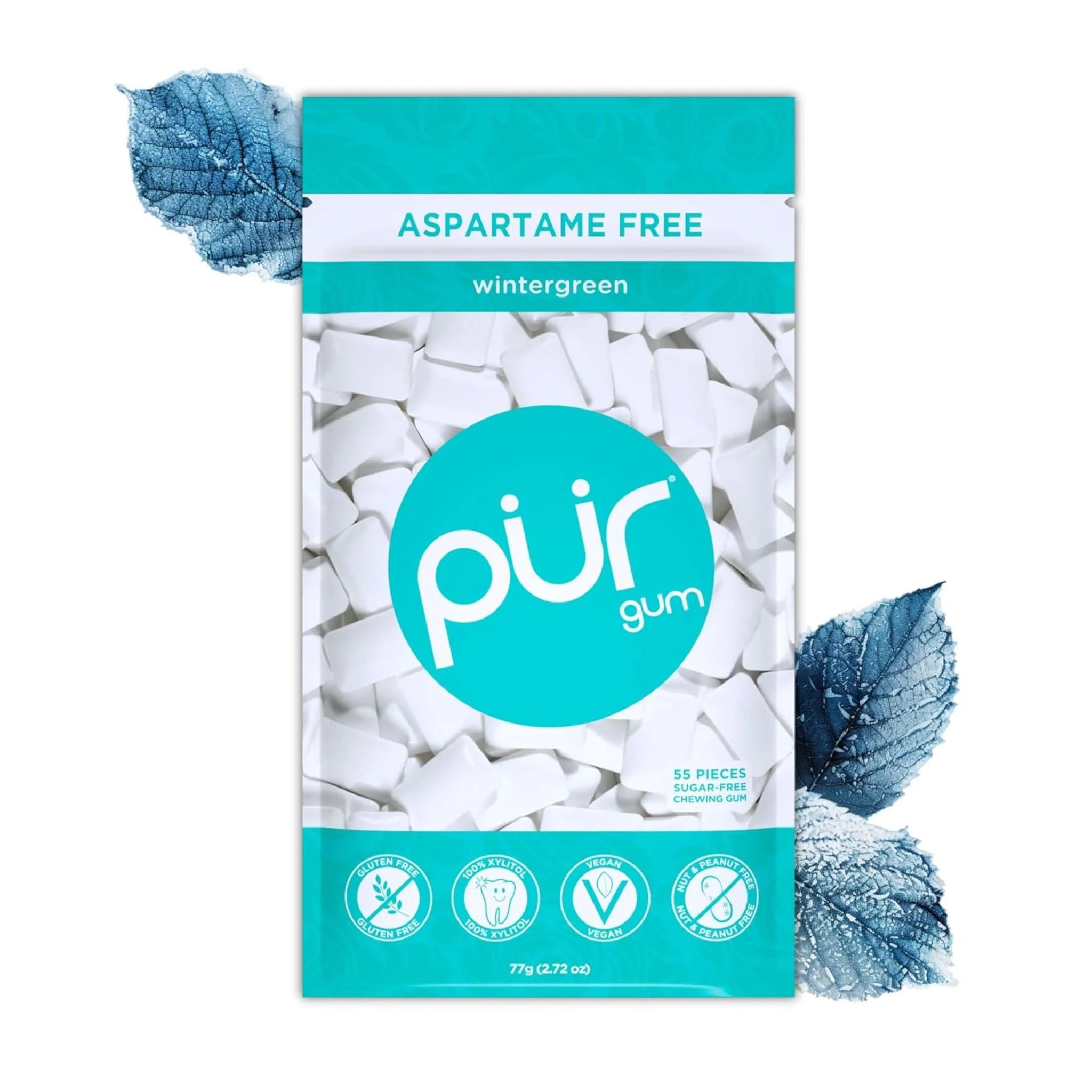 PUR Wintergreen Gum Bag 55pc - Nature's Source Inc