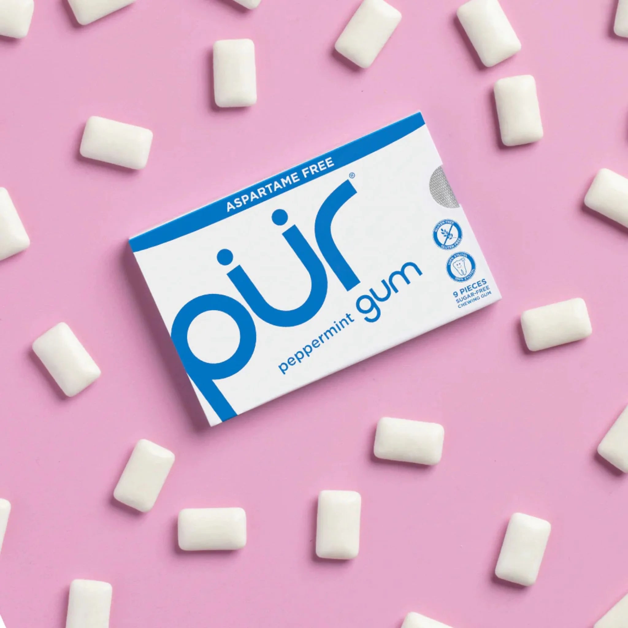 PUR Peppermint Gum Blister 9pc