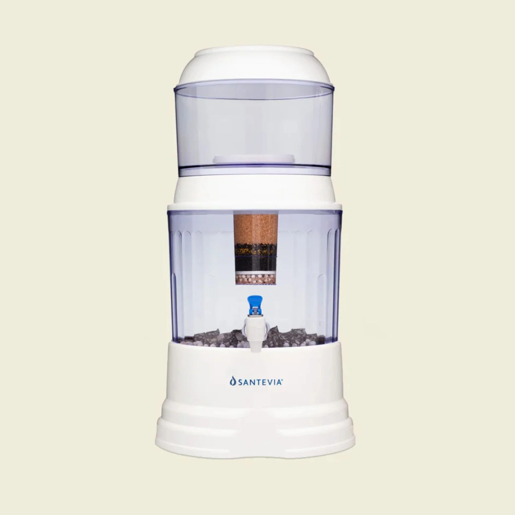 Santevia Flouride Filtered Gravity Water System Countertop - Nature's Source Inc