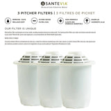 Santevia Classic Alkaline Pitcher Filter (3-Pack)
