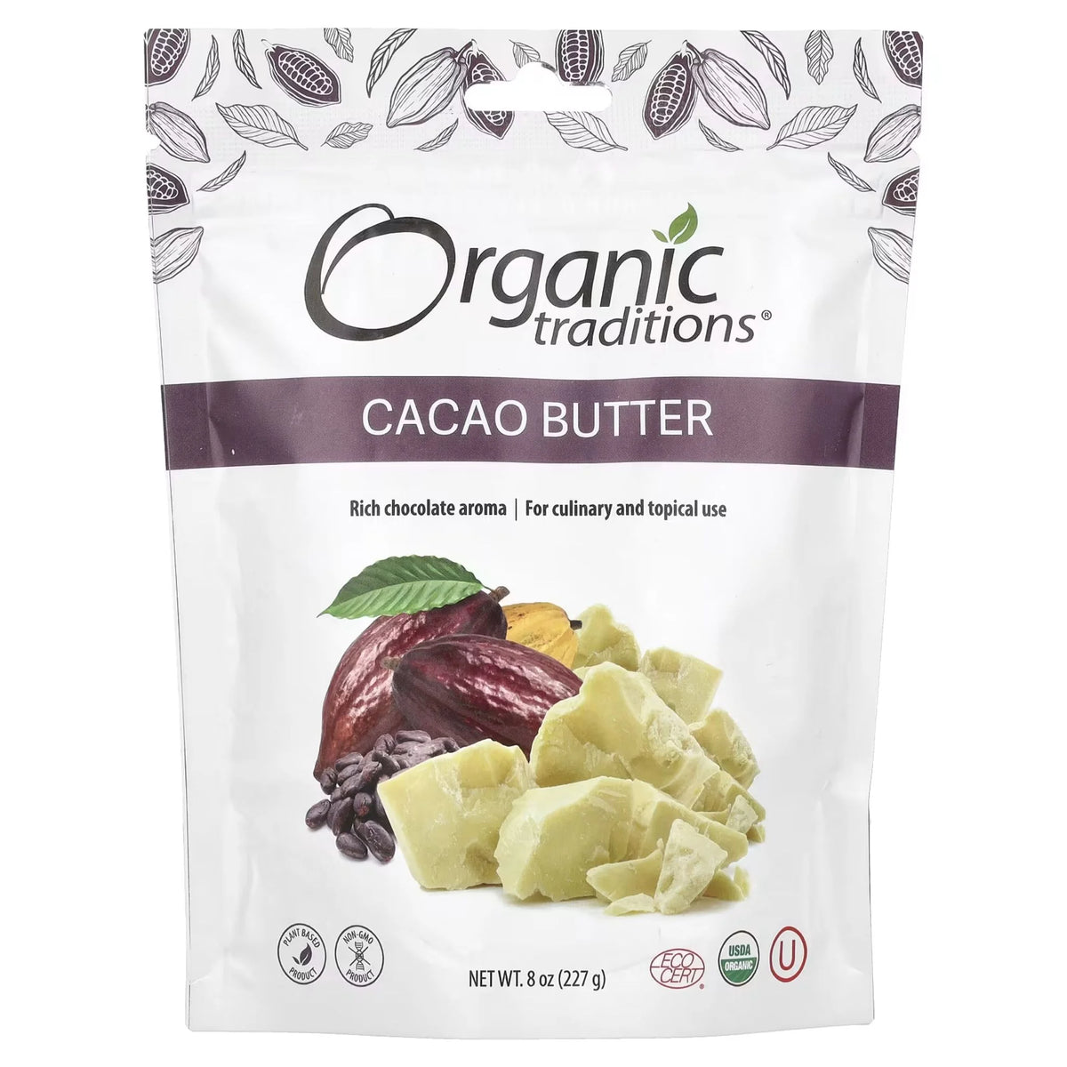 Organic Traditions Cacao Butter 227g
