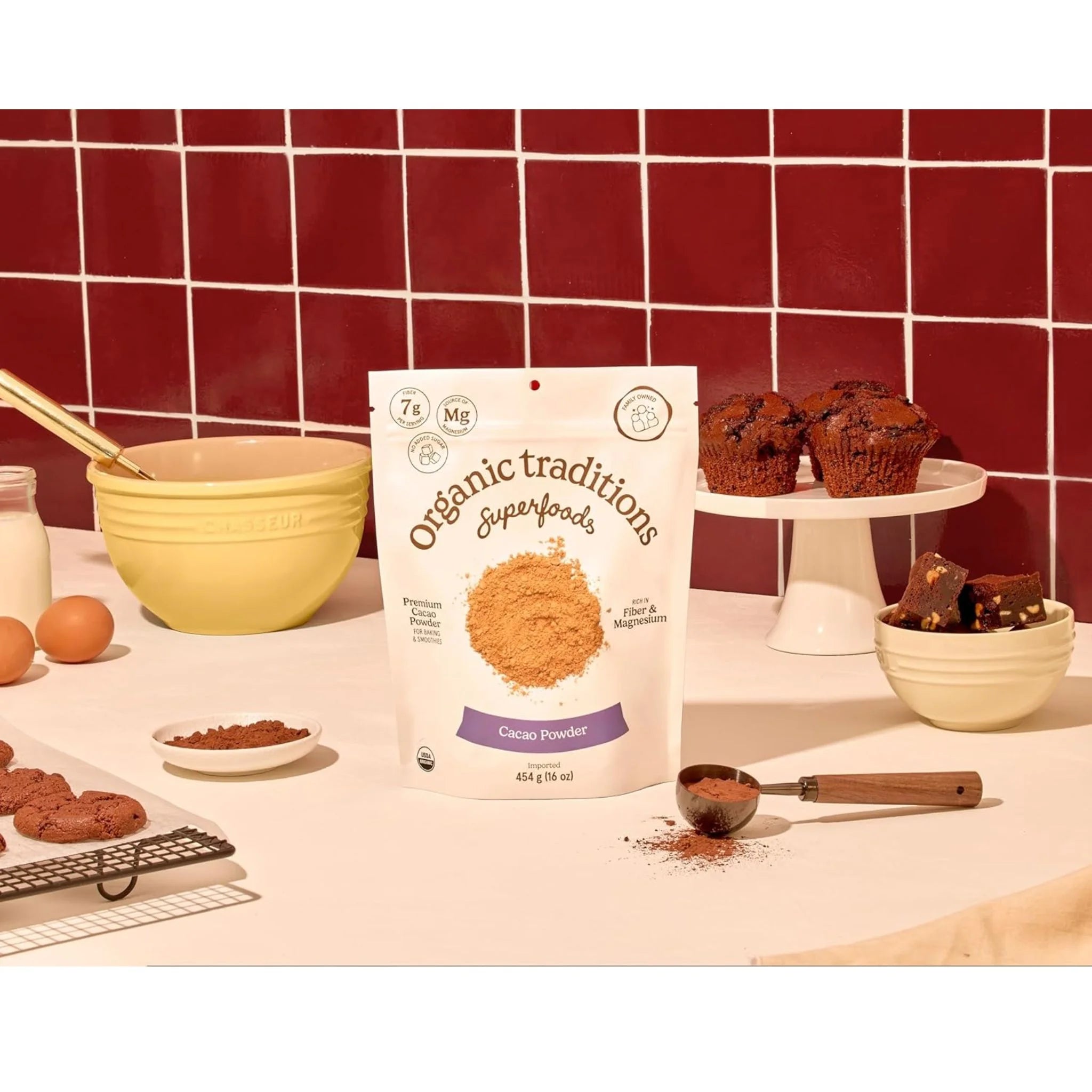 Organic Traditions Cacao Powder - 454g