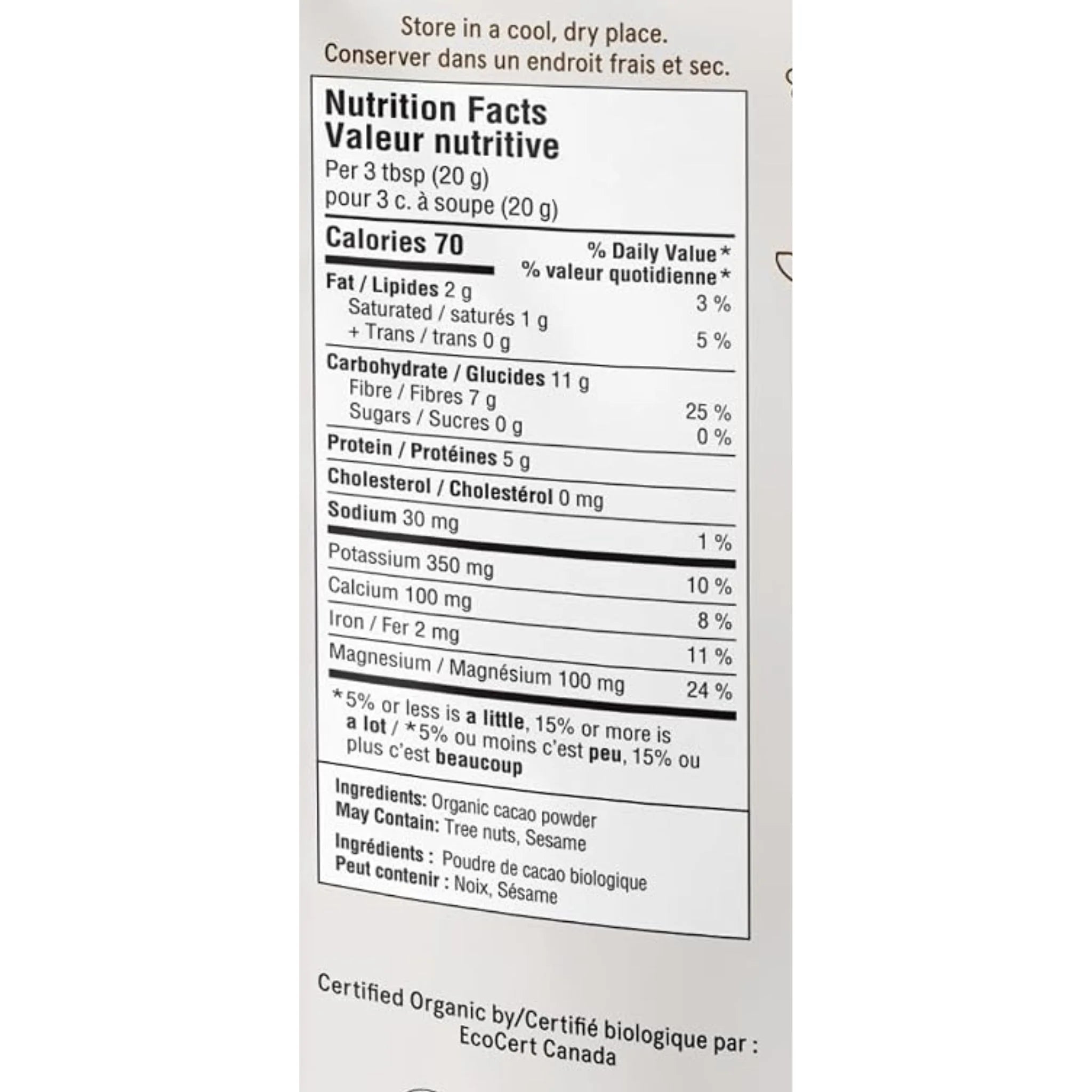 Organic Traditions Cacao Powder - 454g