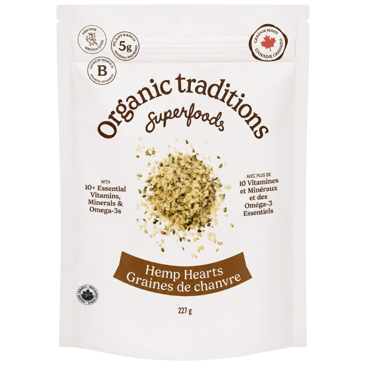Organic Traditions Hemp Hearts 227g