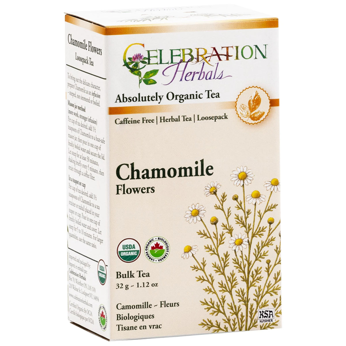 Celebration Herbals Organic Chamomile Flowers Loose Tea 32g