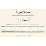 Celebration Herbals Organic Dandelion Root Raw Tea 24 bags