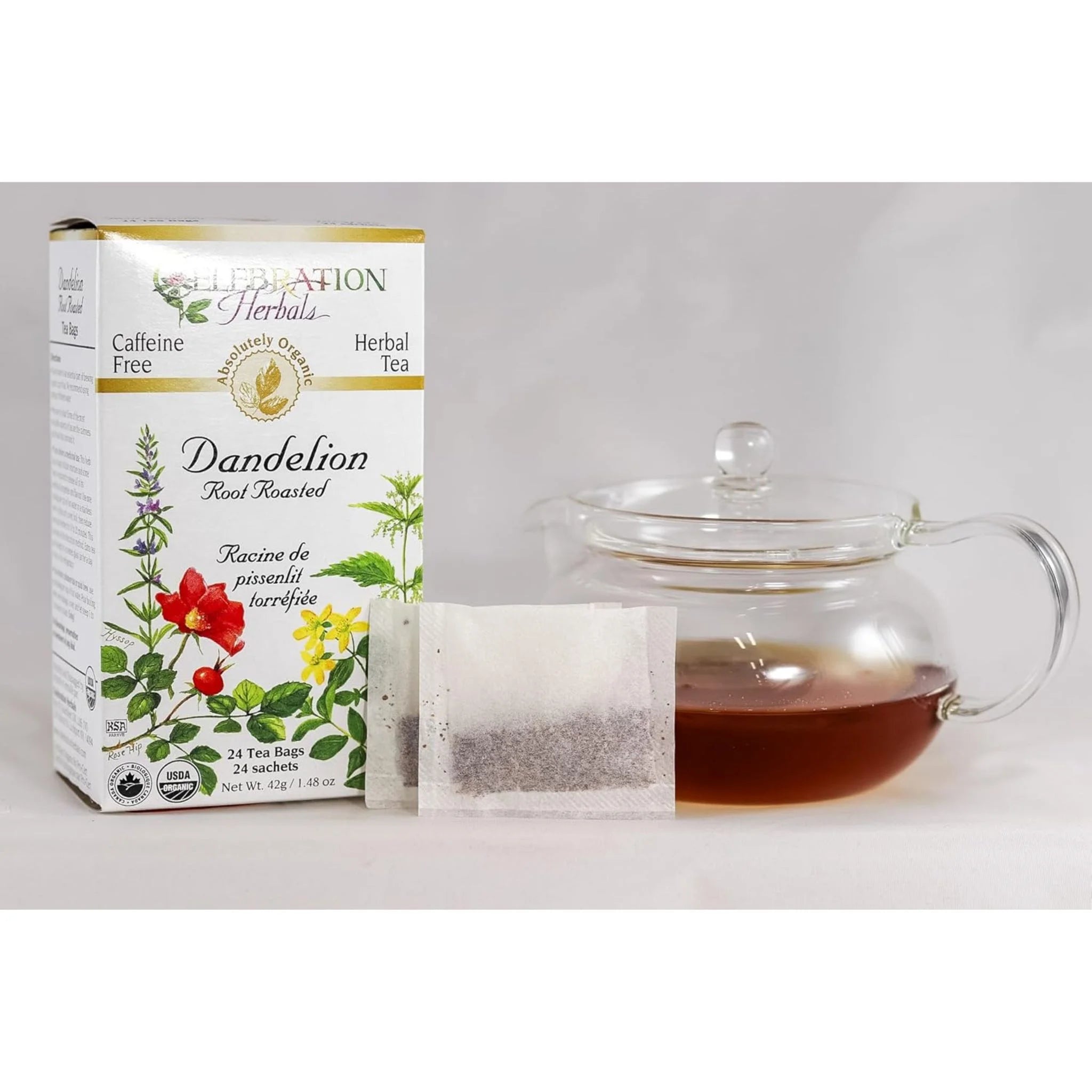Celebration Herbals Organic Dandelion Root Roasted Tea 24 bags