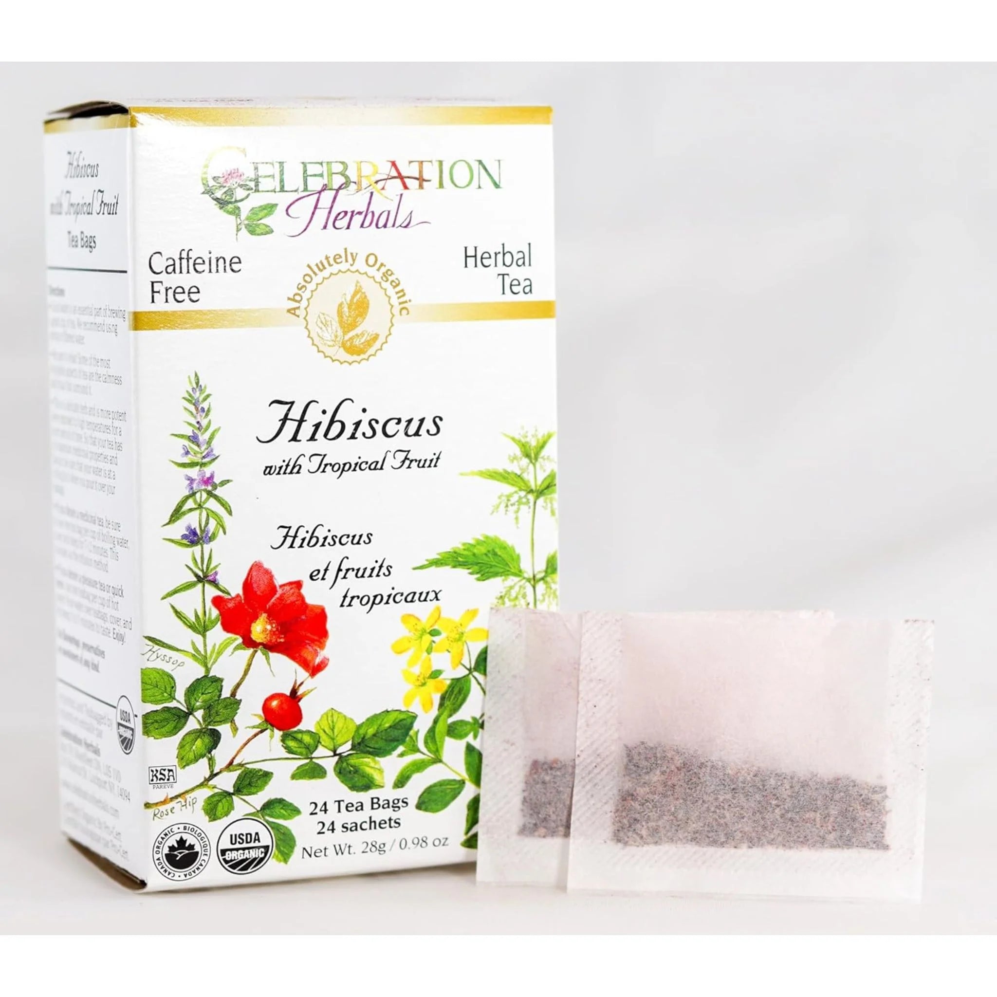 Celebration Herbals Organic Hibiscus Tropical Tea 24 bags