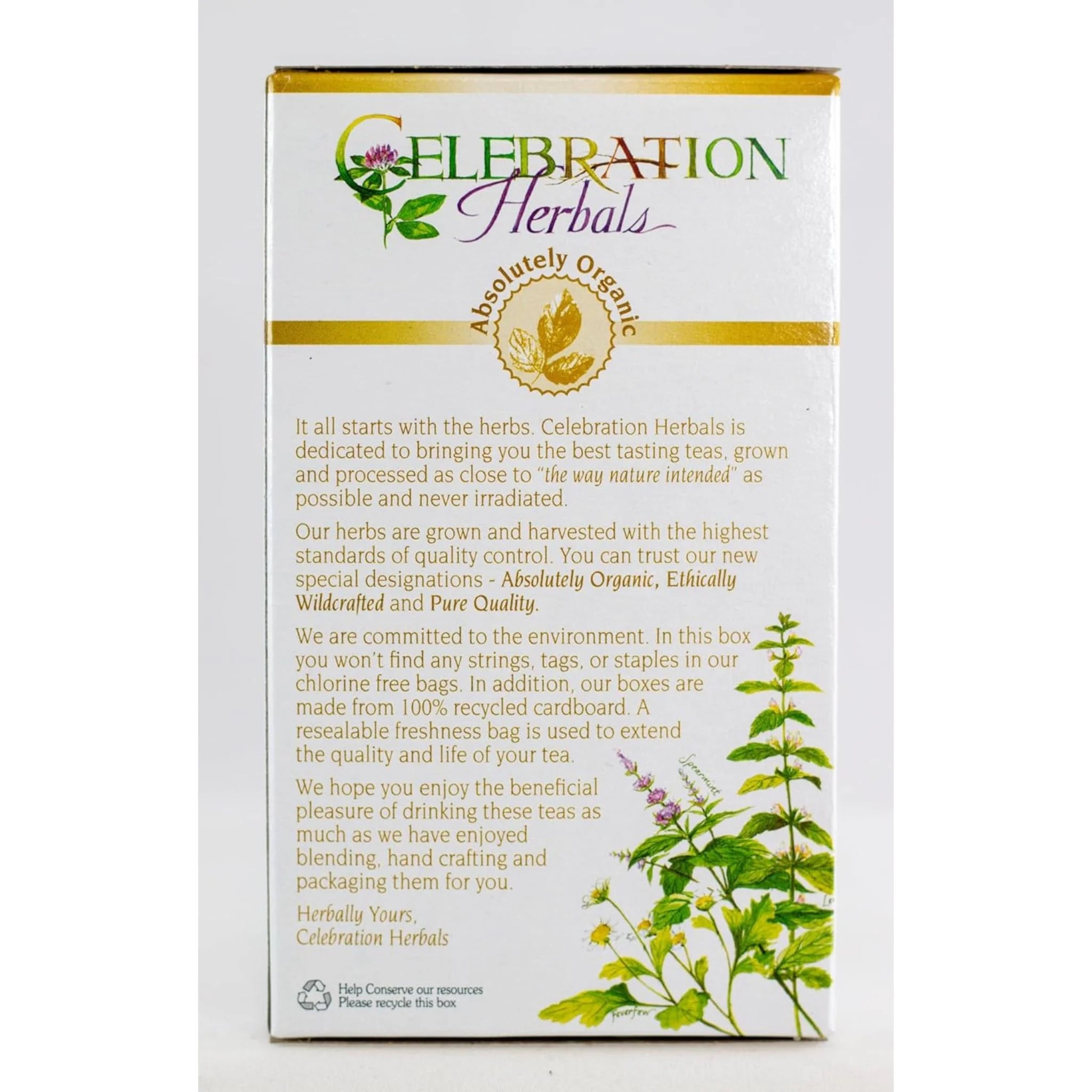 Celebration Herbals Organic Lemon Balm Herb Tea 24 bags