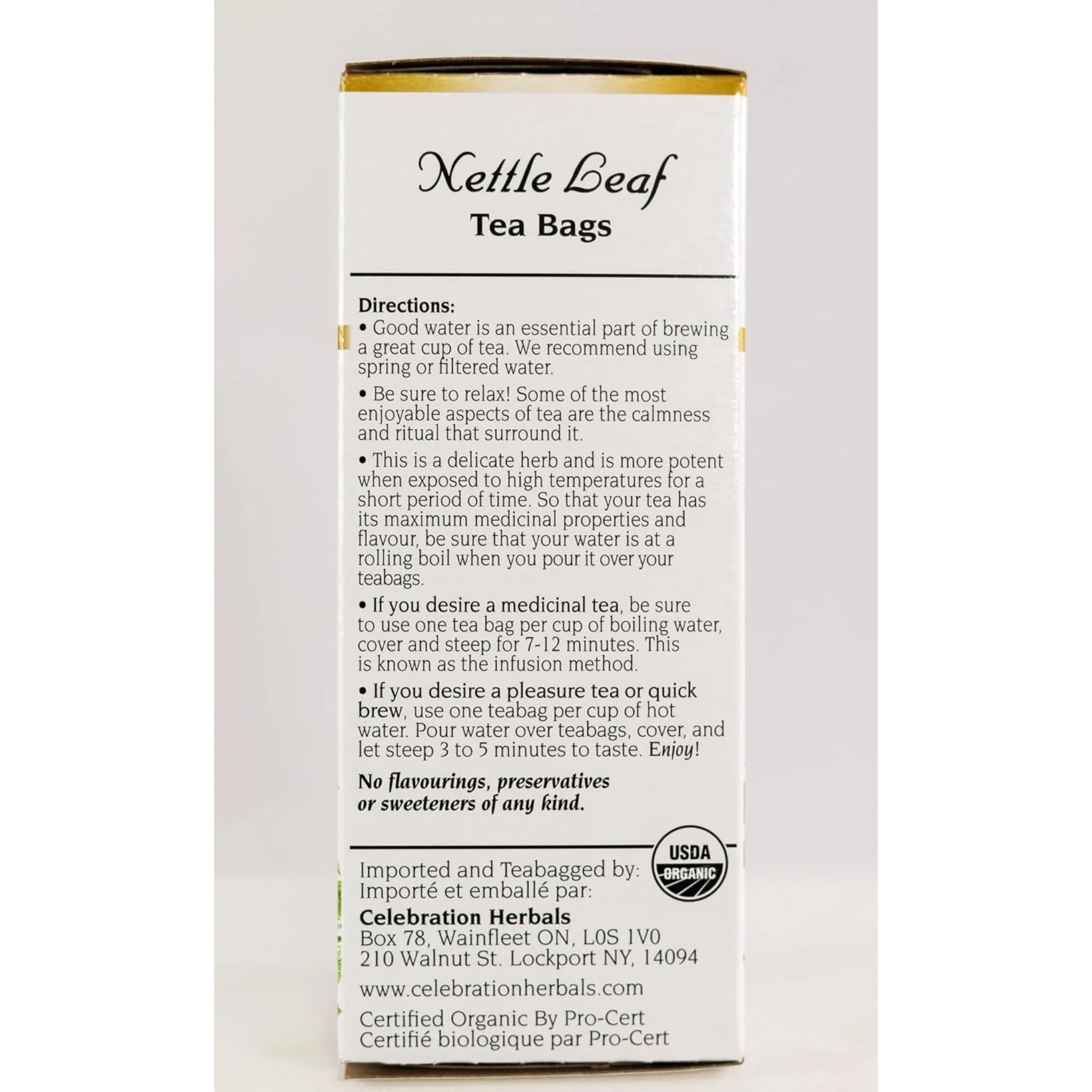 Celebration Herbals Organic Nettle Leaf Tea 24 bags