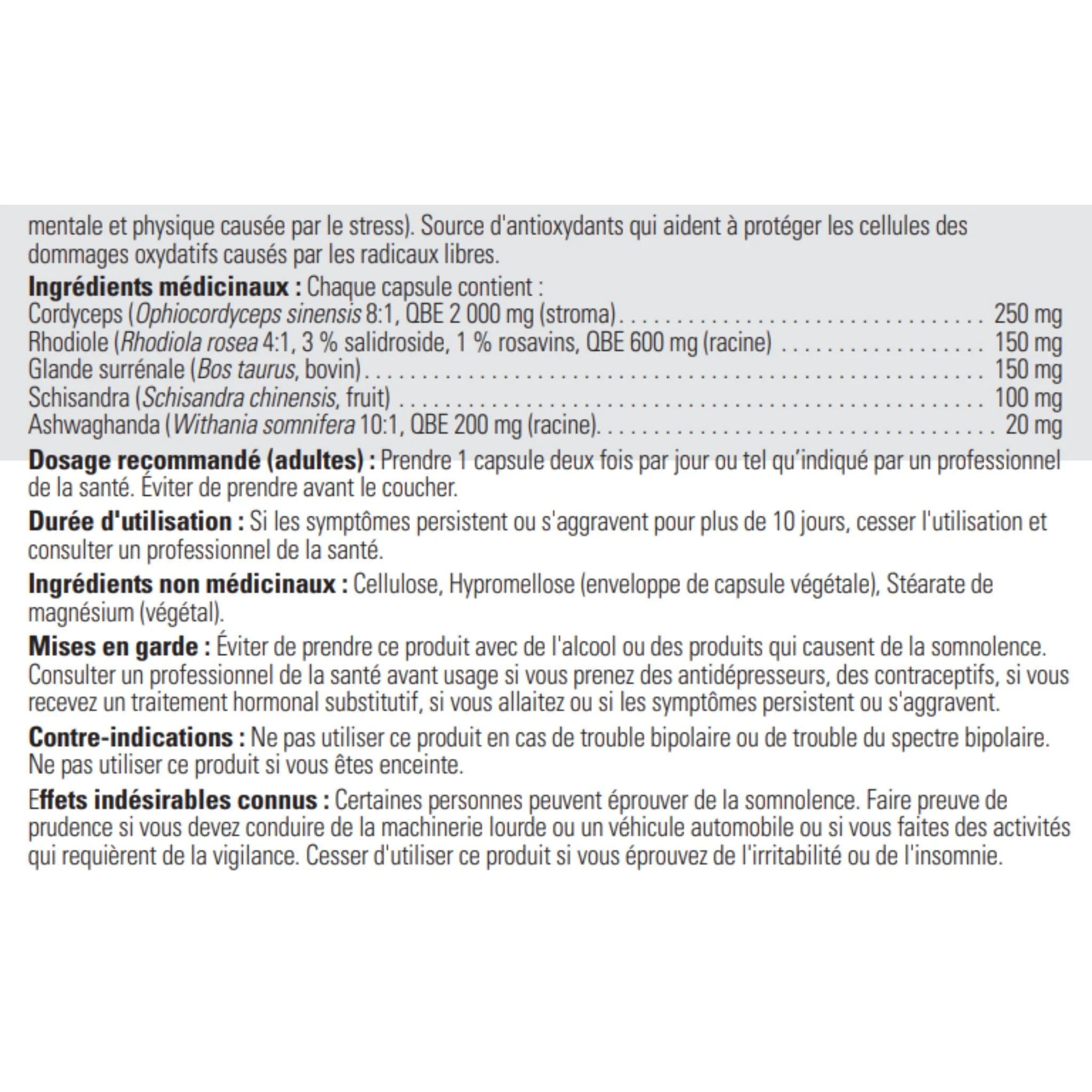 Biomed Adrenaplex 90 Capsules - Nature's Source Inc