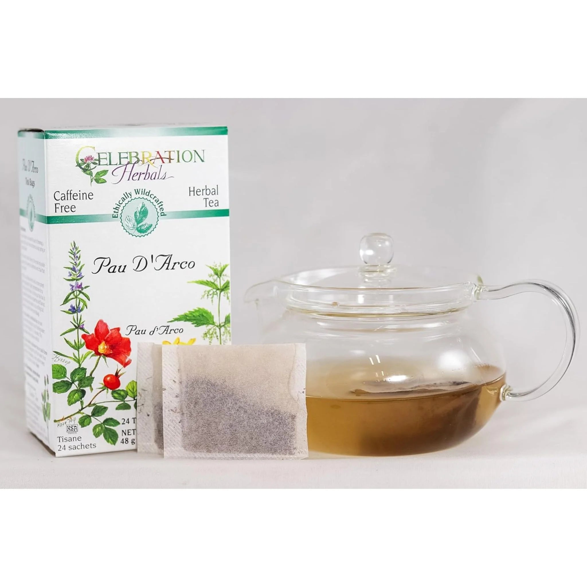 Celebration Herbals Organic Wild Crafted Pau D'Arco Inner Bark Tea 24 bags - Nature's Source Inc