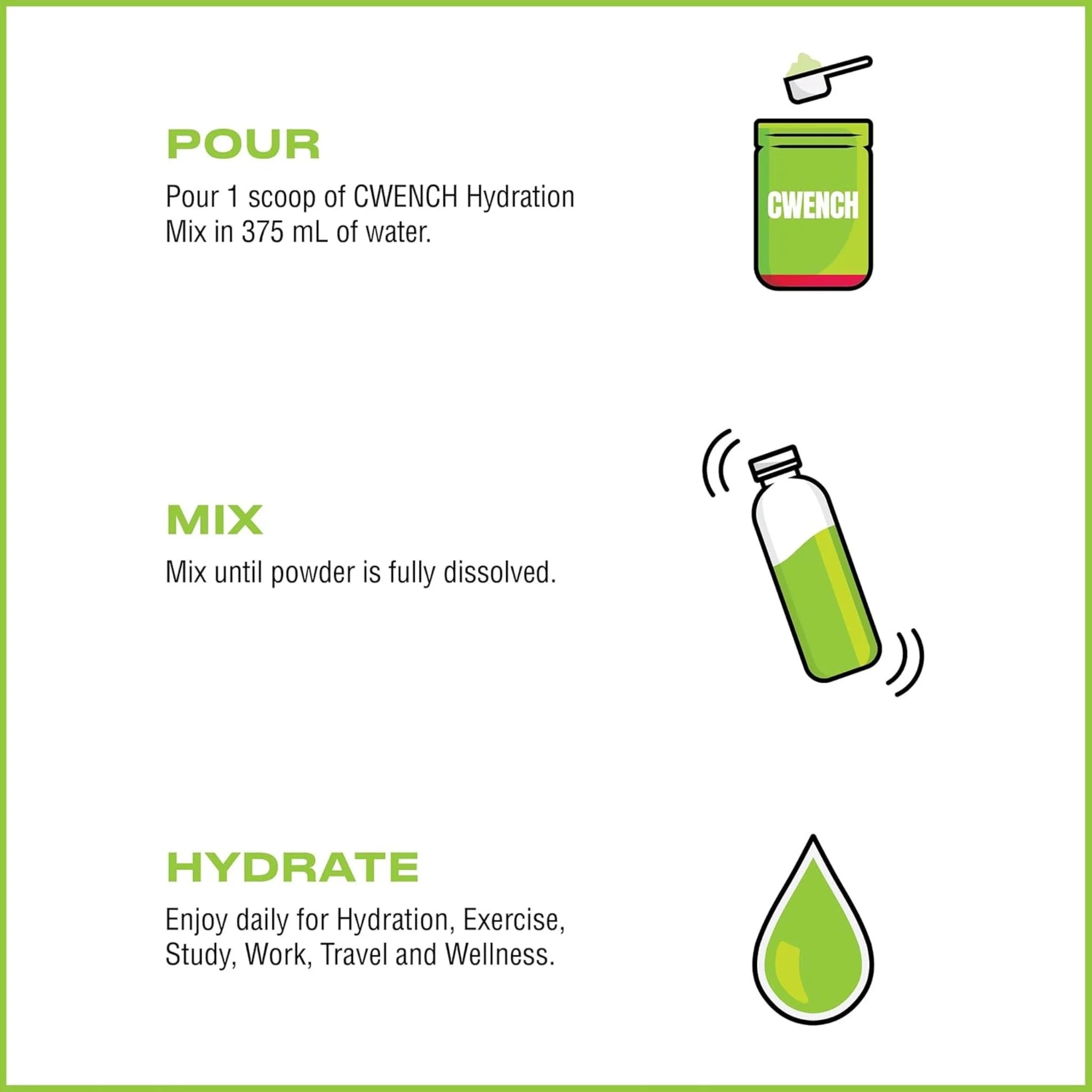 Cwench Hydration Mix Cherry Lime 315g - Nature's Source Inc