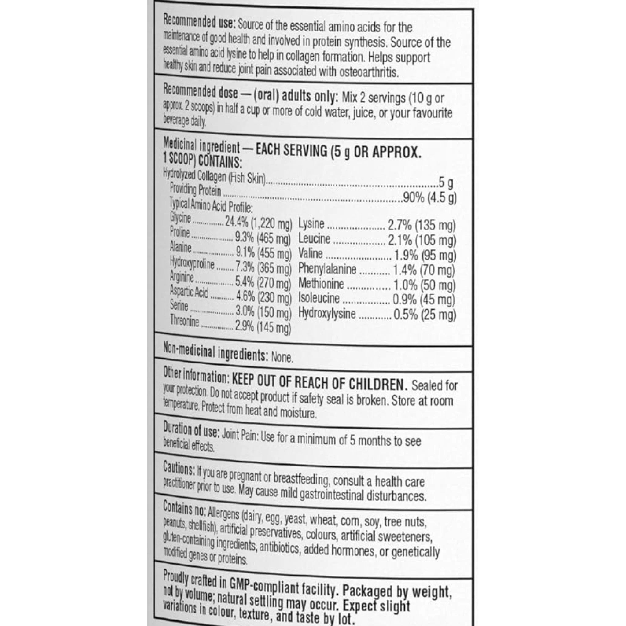 Organika Pure Marine Collagen 250g - Nature's Source Inc