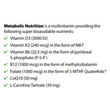 Restorative Formulations Metabolic Nutrition 90 Vegi-Capsules - Nature's Source Inc