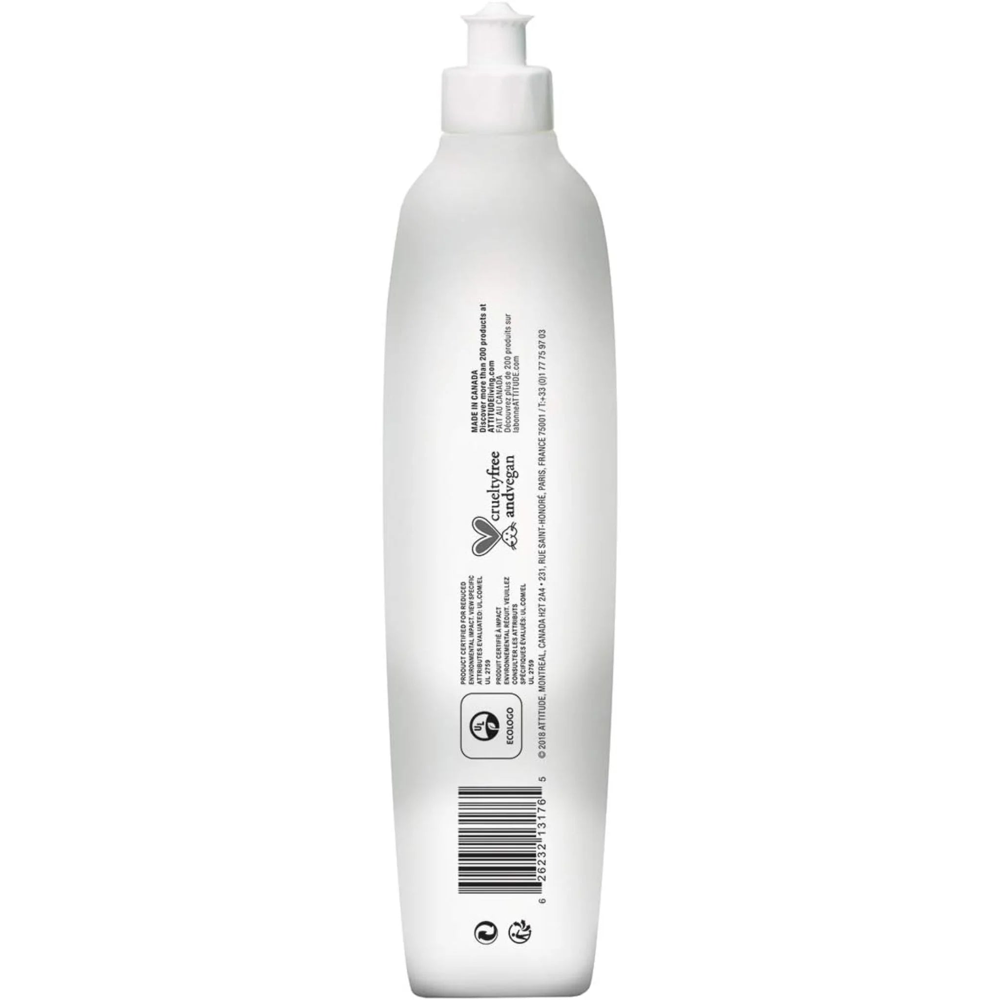 Attitude Dishwashing Liquid Pink Grapefruit 700ml