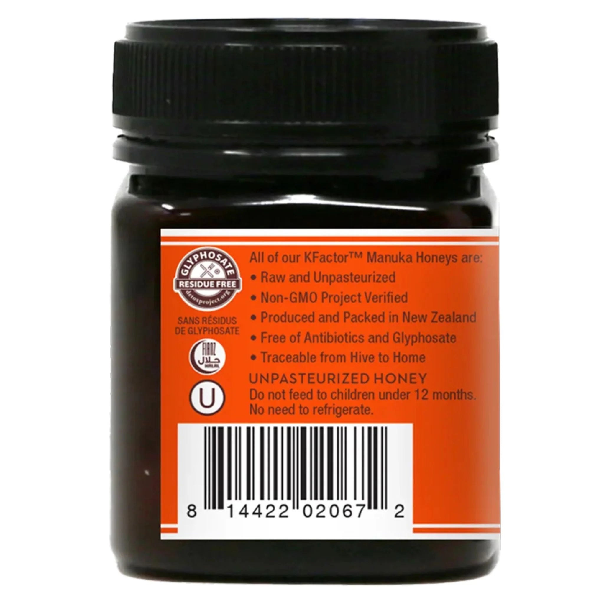 Wedderspoon Raw Manuka Honey Kfactor 16 250g
