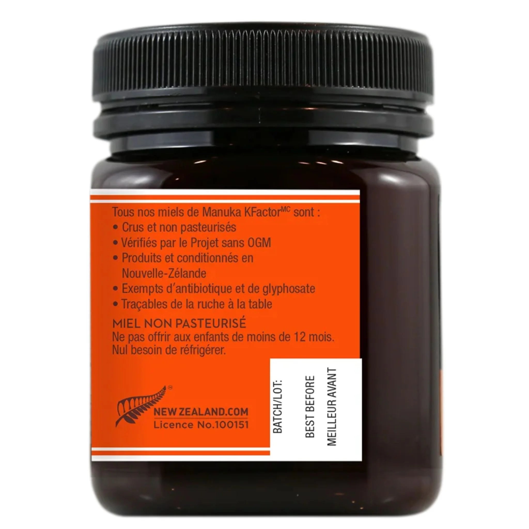 Wedderspoon Raw Manuka Honey Kfactor 16 250g