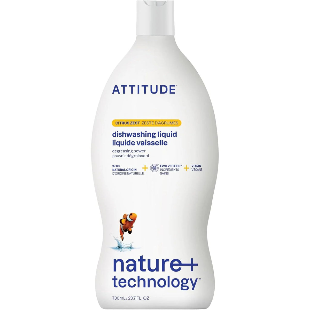 Attitude Dishwashing Liquid Citrus Zest 700ml