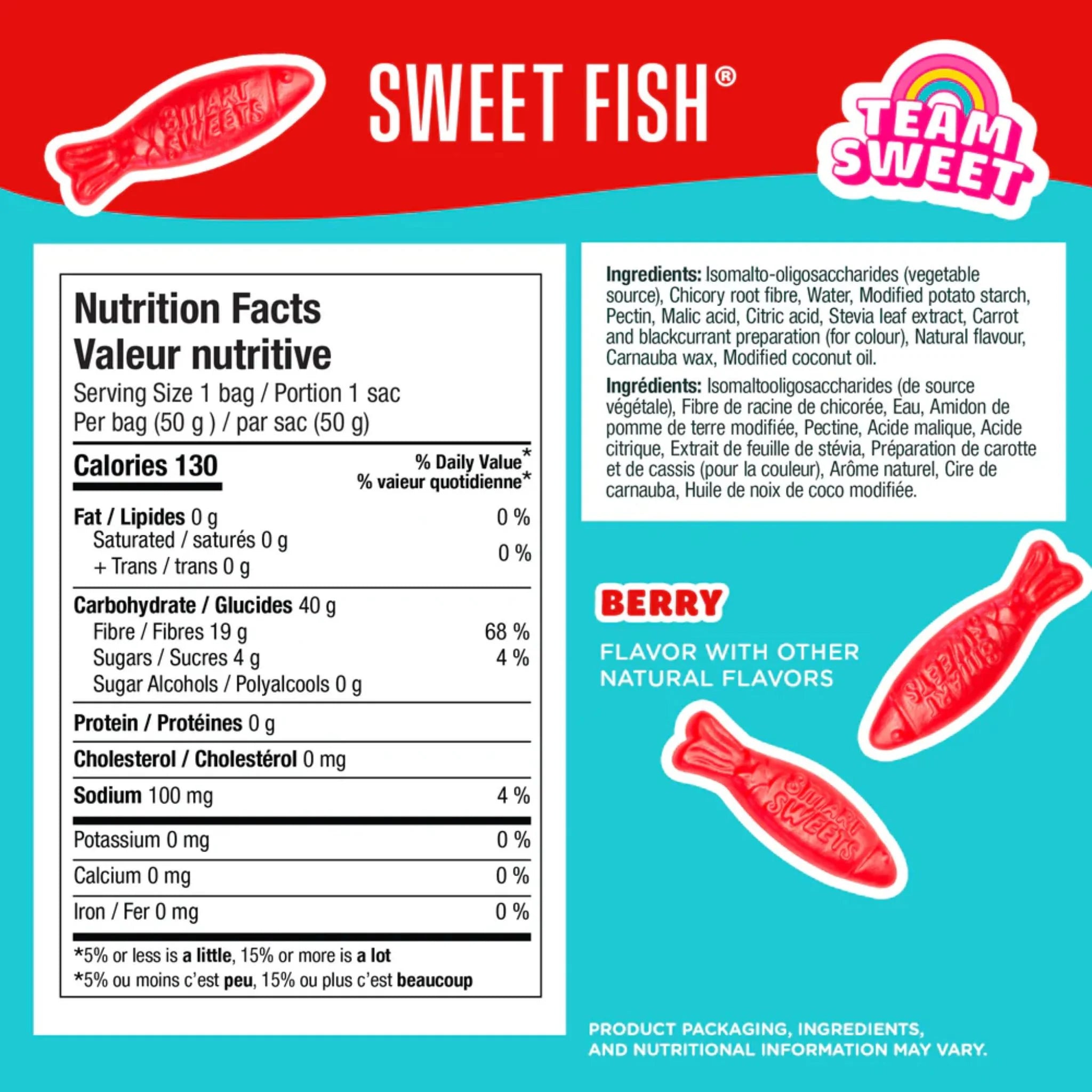 SmartSweets Berry Sweet Fish 50g