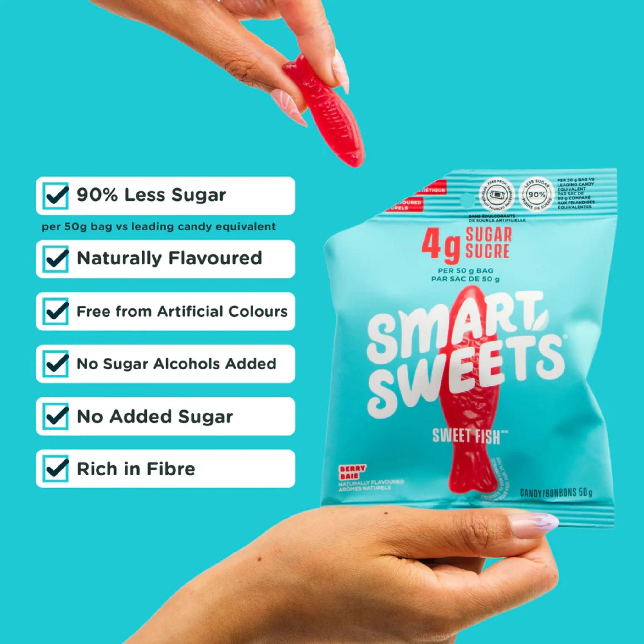 SmartSweets Berry Sweet Fish 50g