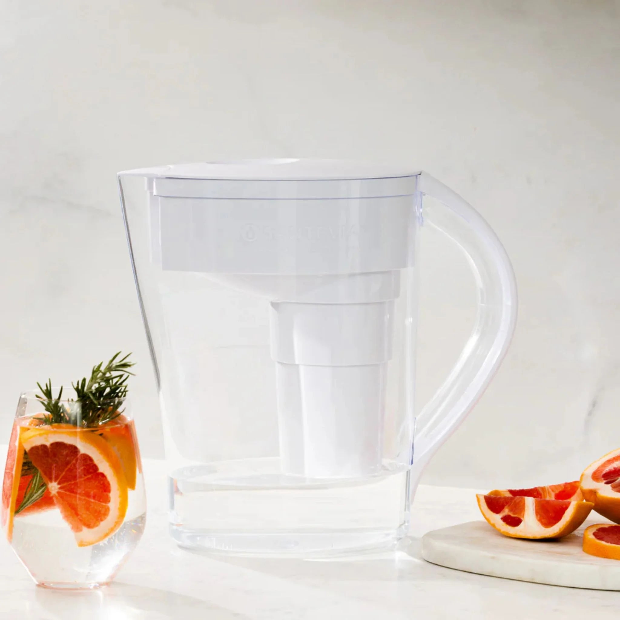 Santevia Water Systems Alkaline Water Pitcher - MINA Slim (White)