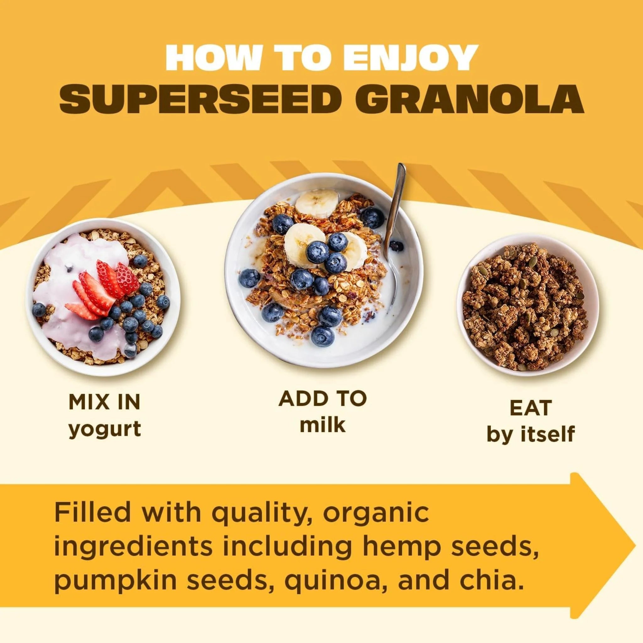 Manitoba Harvest Hemp Yeah! Granola Honey & Oats 283g