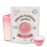 Organic Traditions Beet Latte with Fermented Beet and Probiotics - 150g